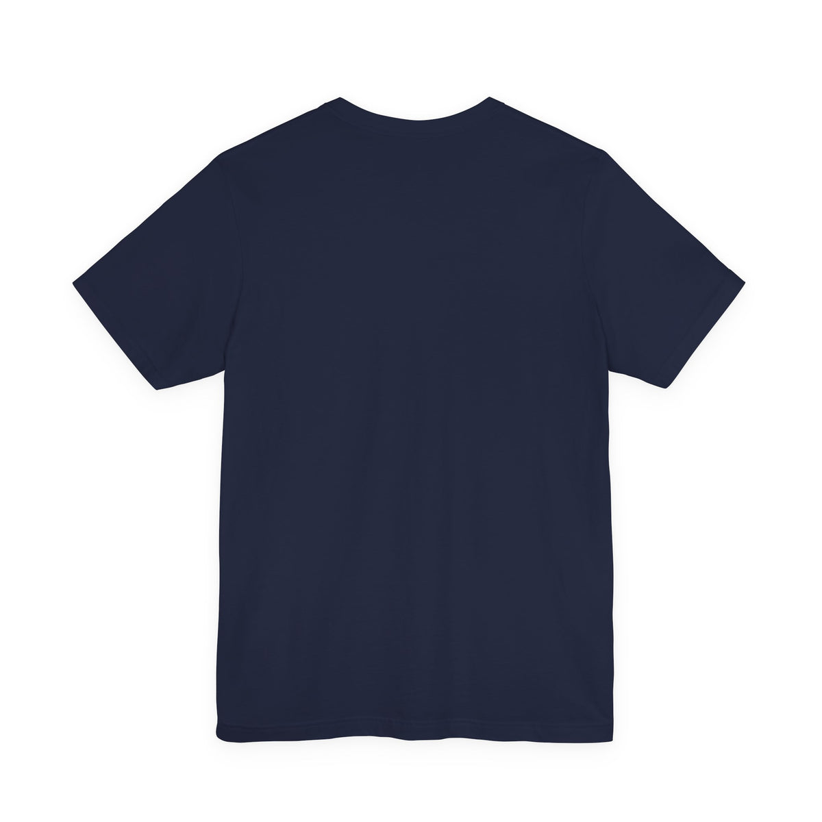 Plain Navy tee, back view