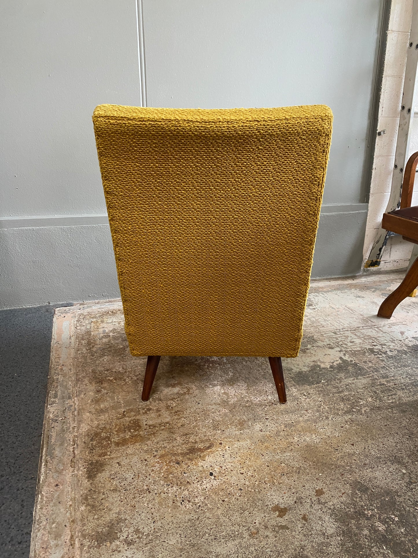 1950s Four Button 'Lime' Lounge Chair