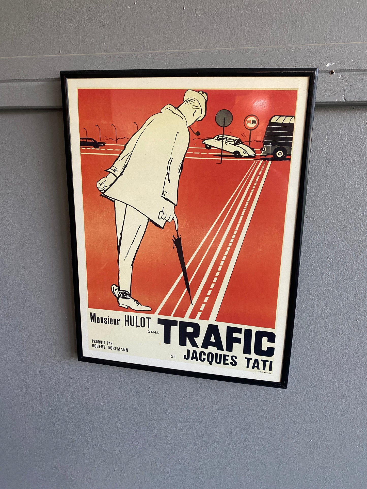 1971 French Comedy Film 'Trafic' Poster - Reproduction