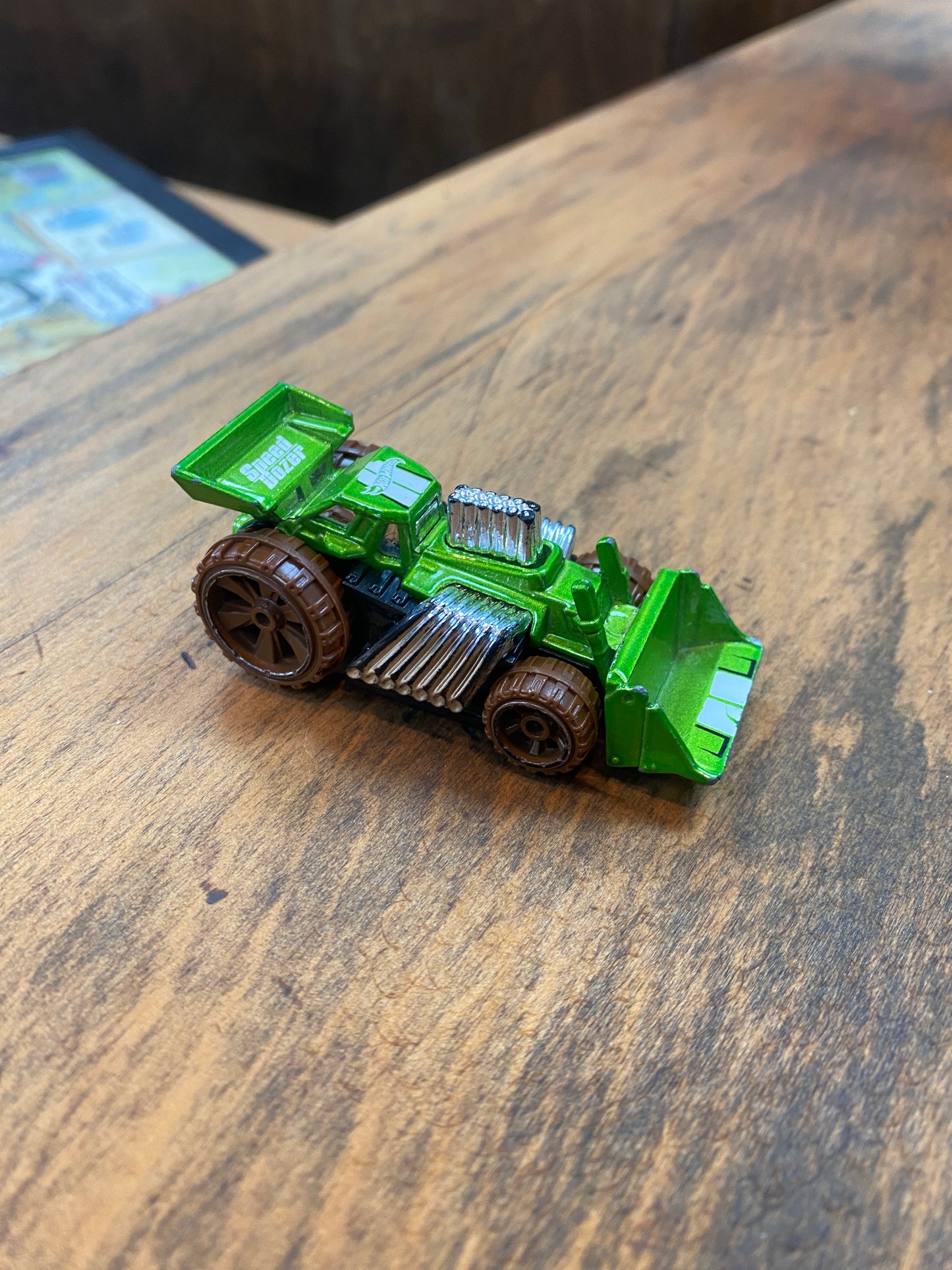 2024 Hot Wheels Speed Dozer Green