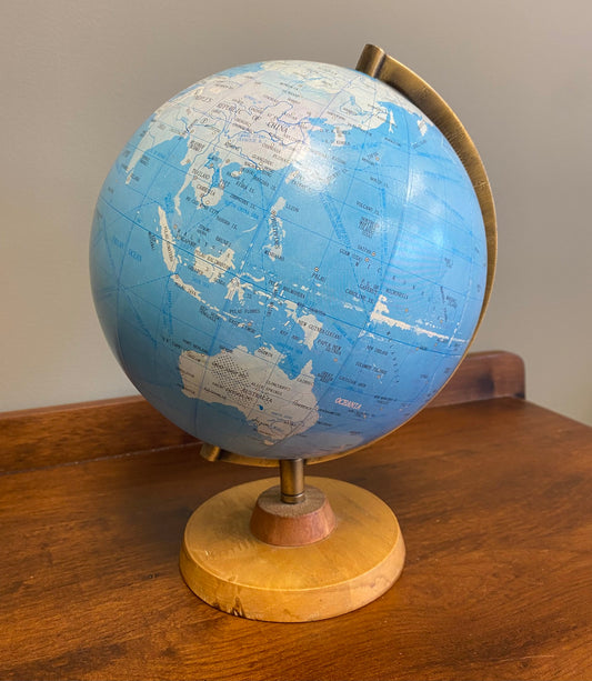 8in Vintage Globe