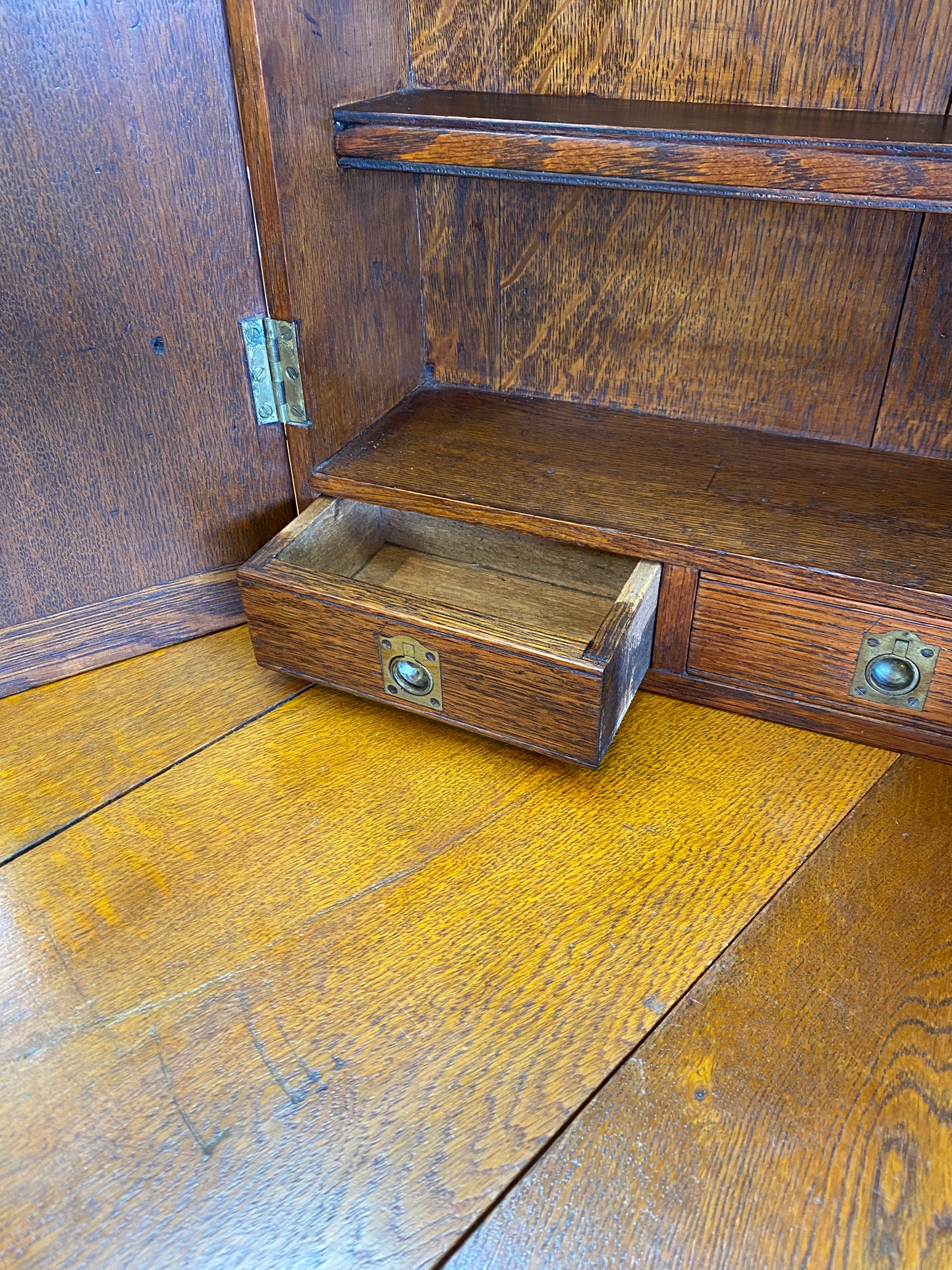 Antique Oak Wall Cabinet