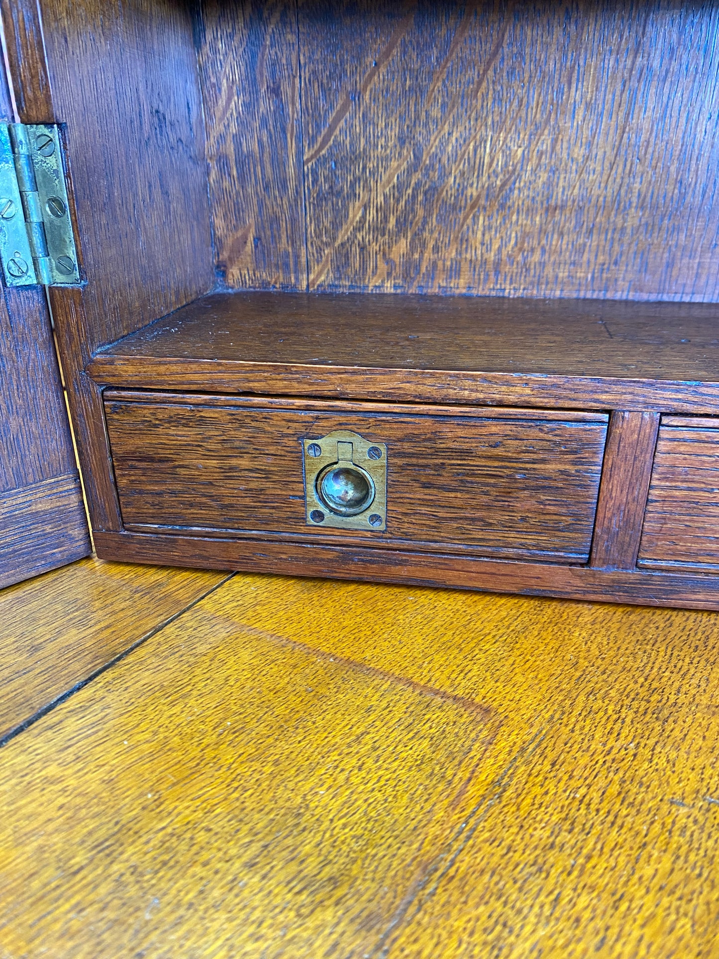 Antique Oak Wall Cabinet