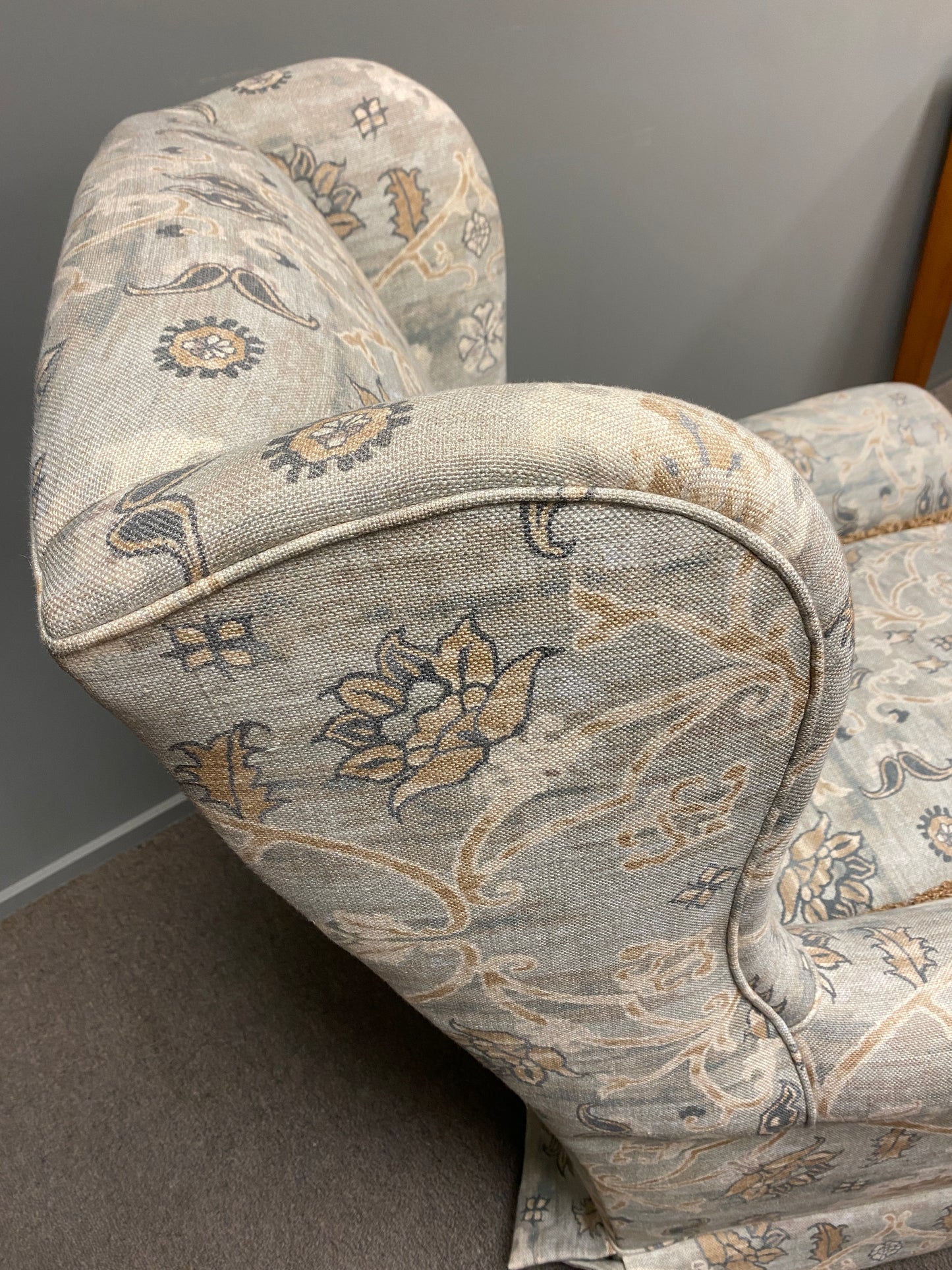 Antique Wingback Reading Chair