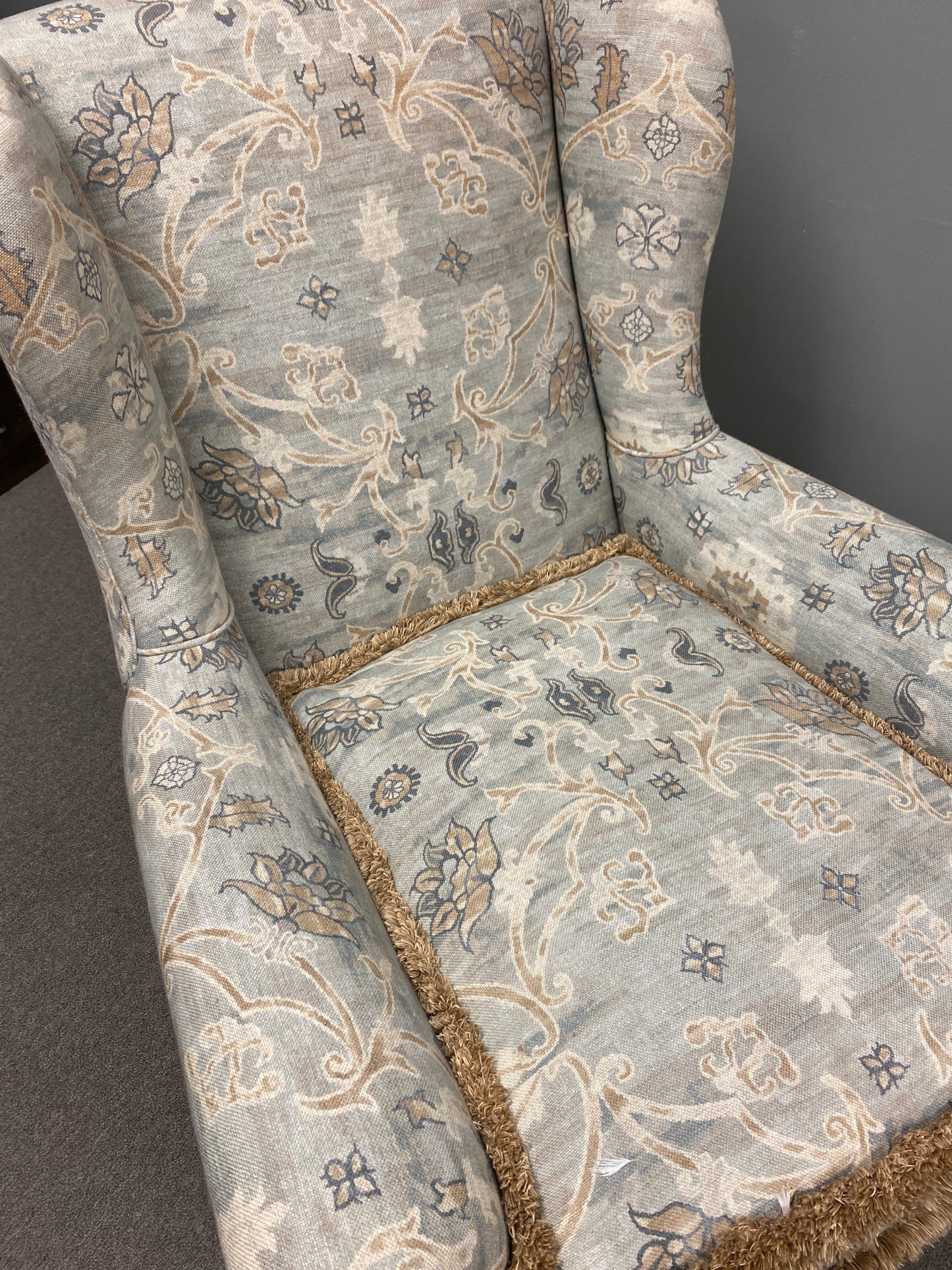 Antique Wingback Reading Chair