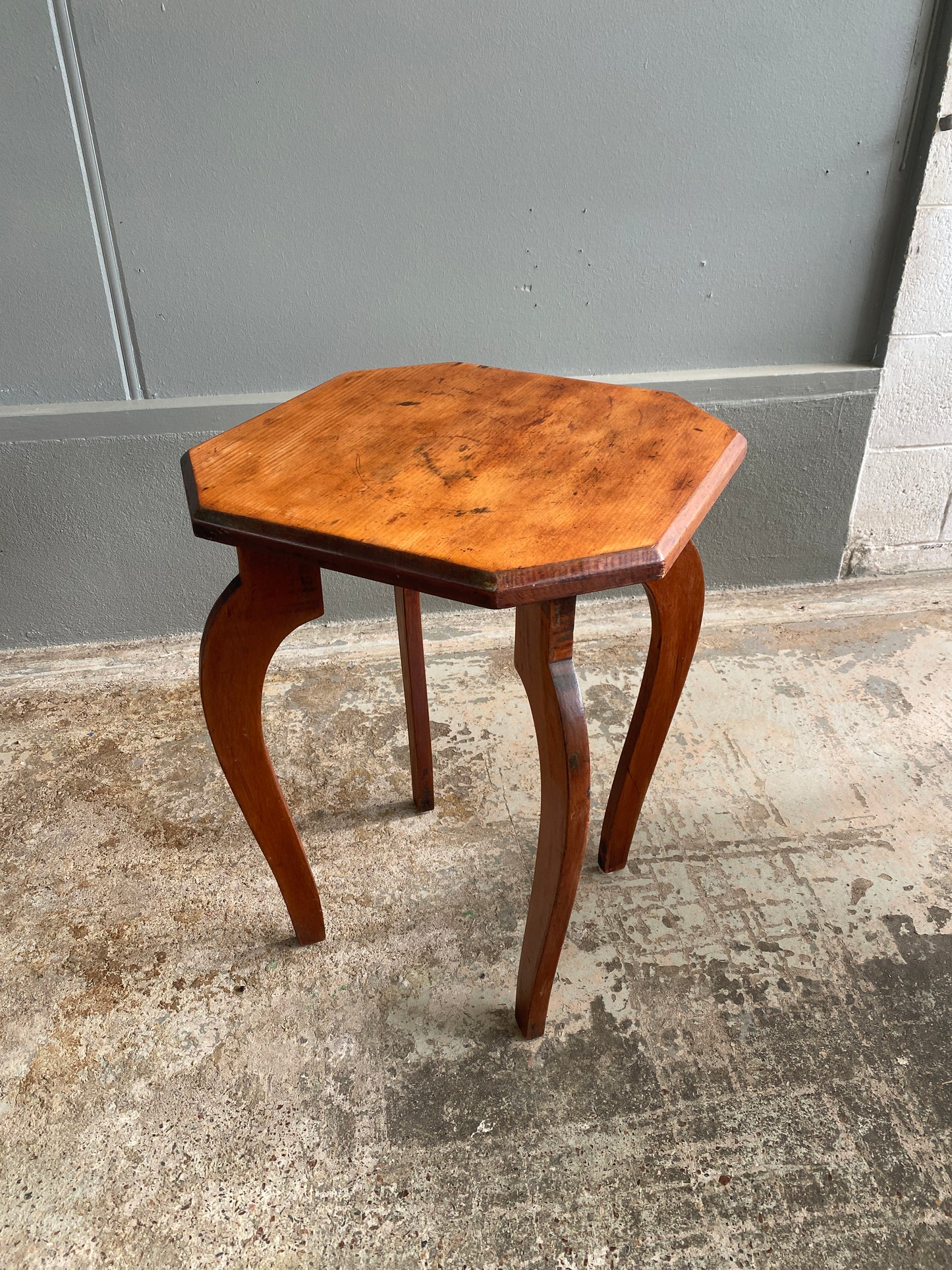 Antique Kauri Octagonal Occasional Table