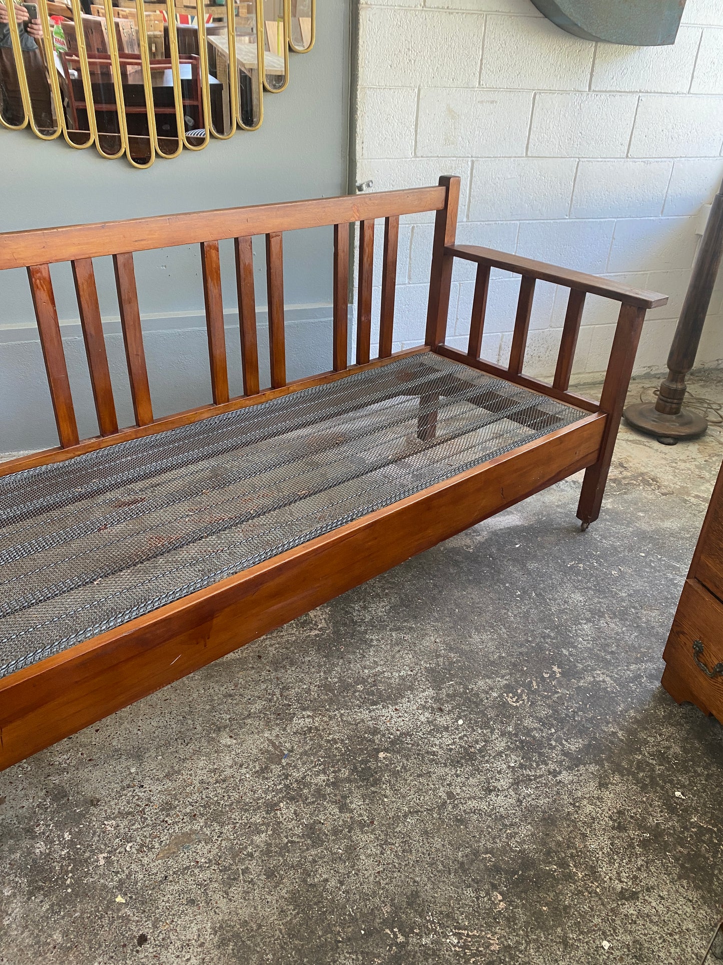 Antique Mission Style Rimu Settle
