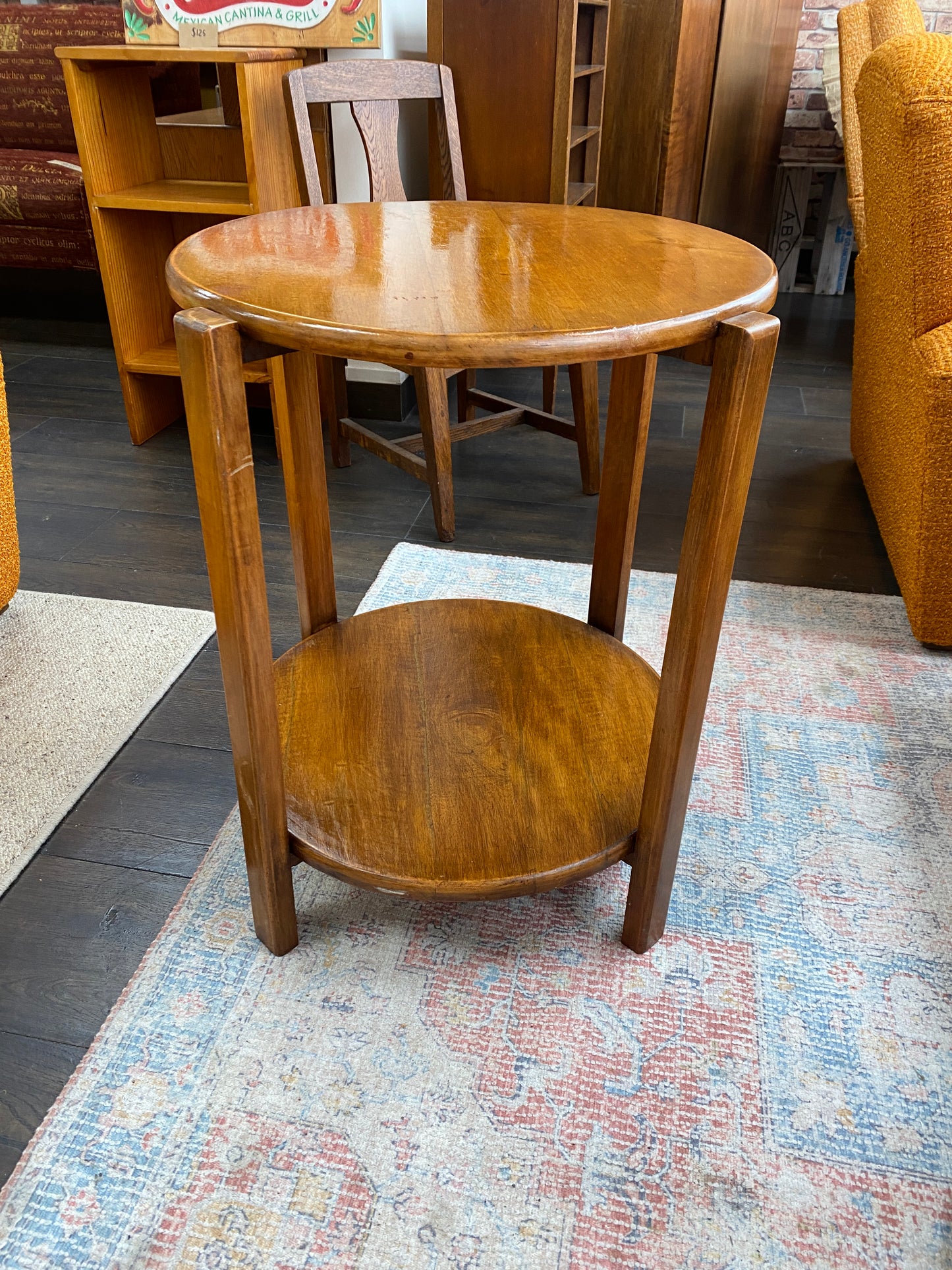 Art Deco Geometric Side Table