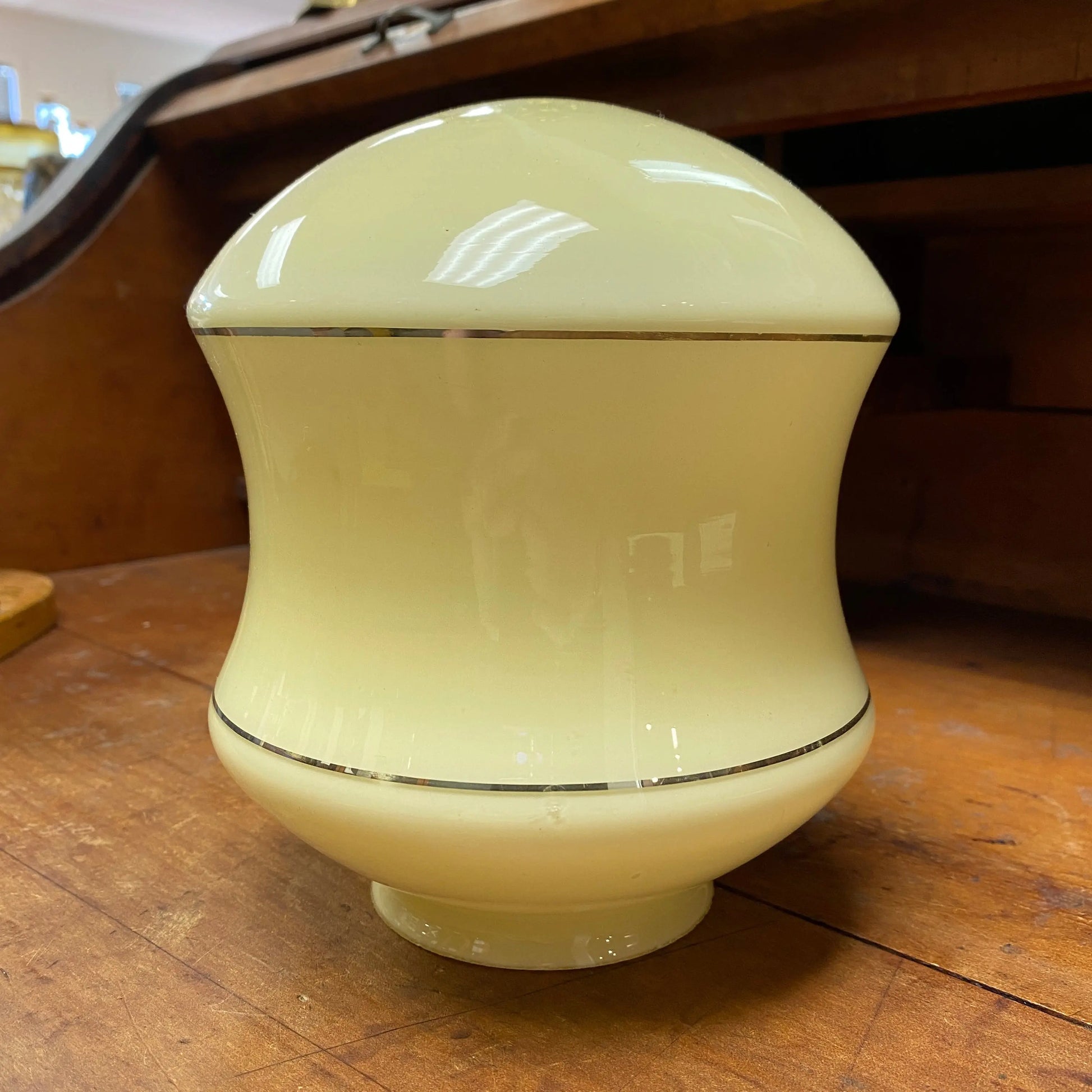 Art Deco Gold Trim Light Shade - Plots & Pickles