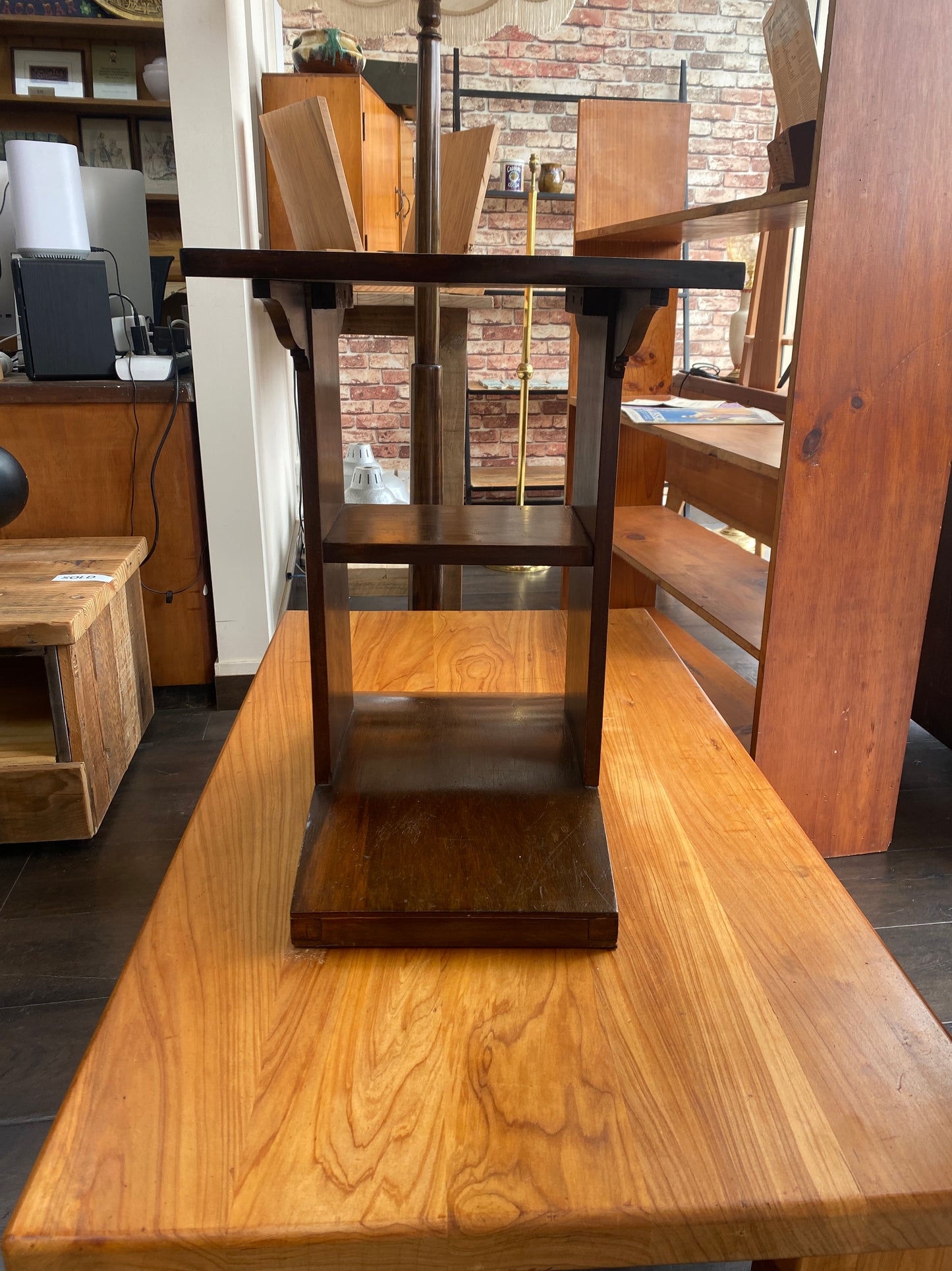 Art Deco Kauri Bookshelf/Side Table