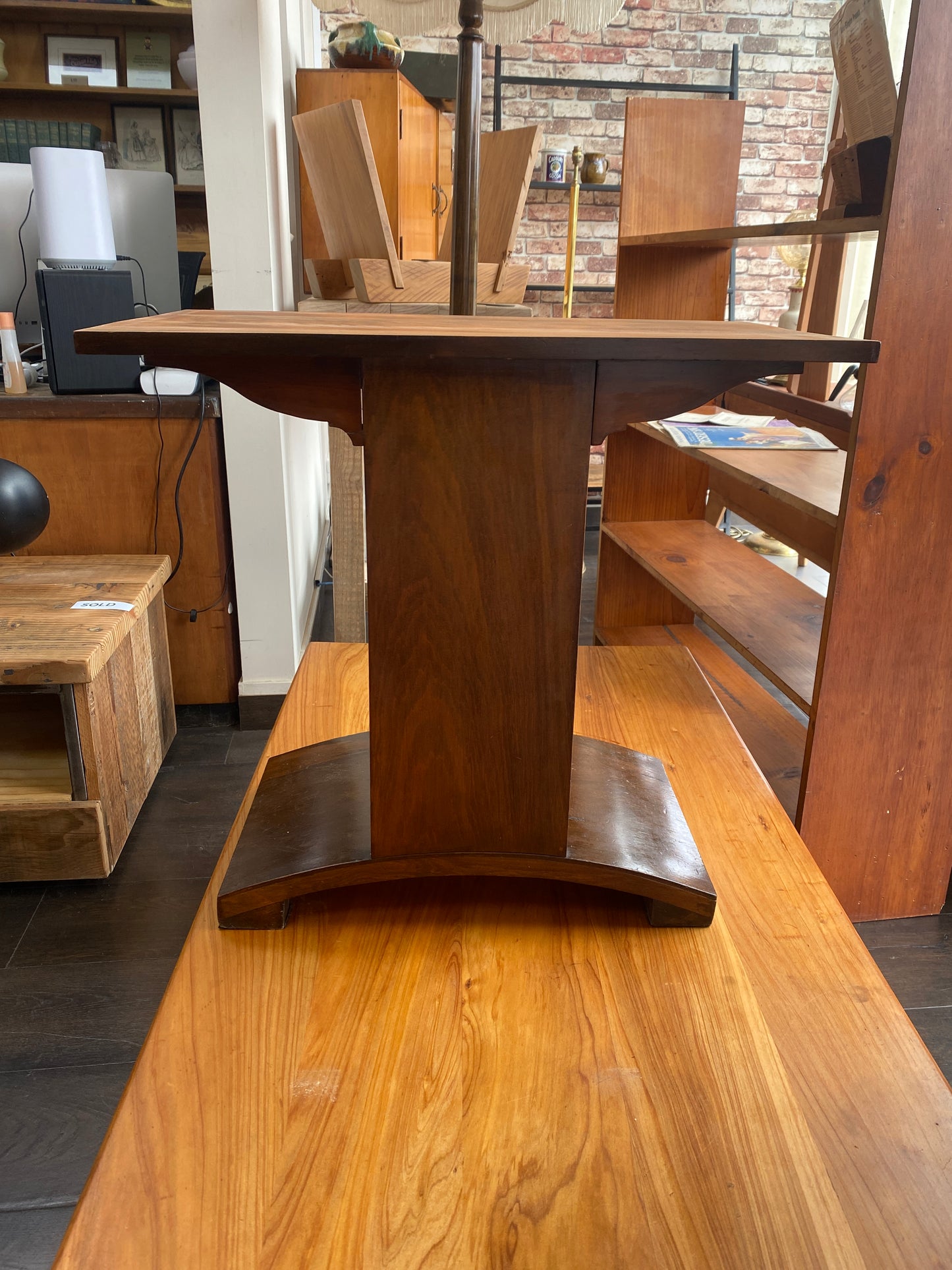 Art Deco Kauri Bookshelf/Side Table