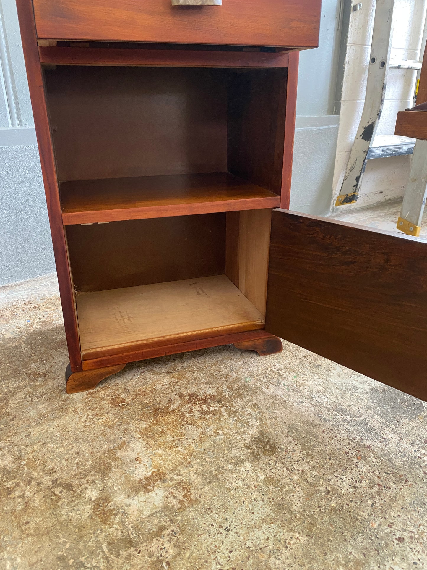 Art Deco Mahogany Bedside Table
