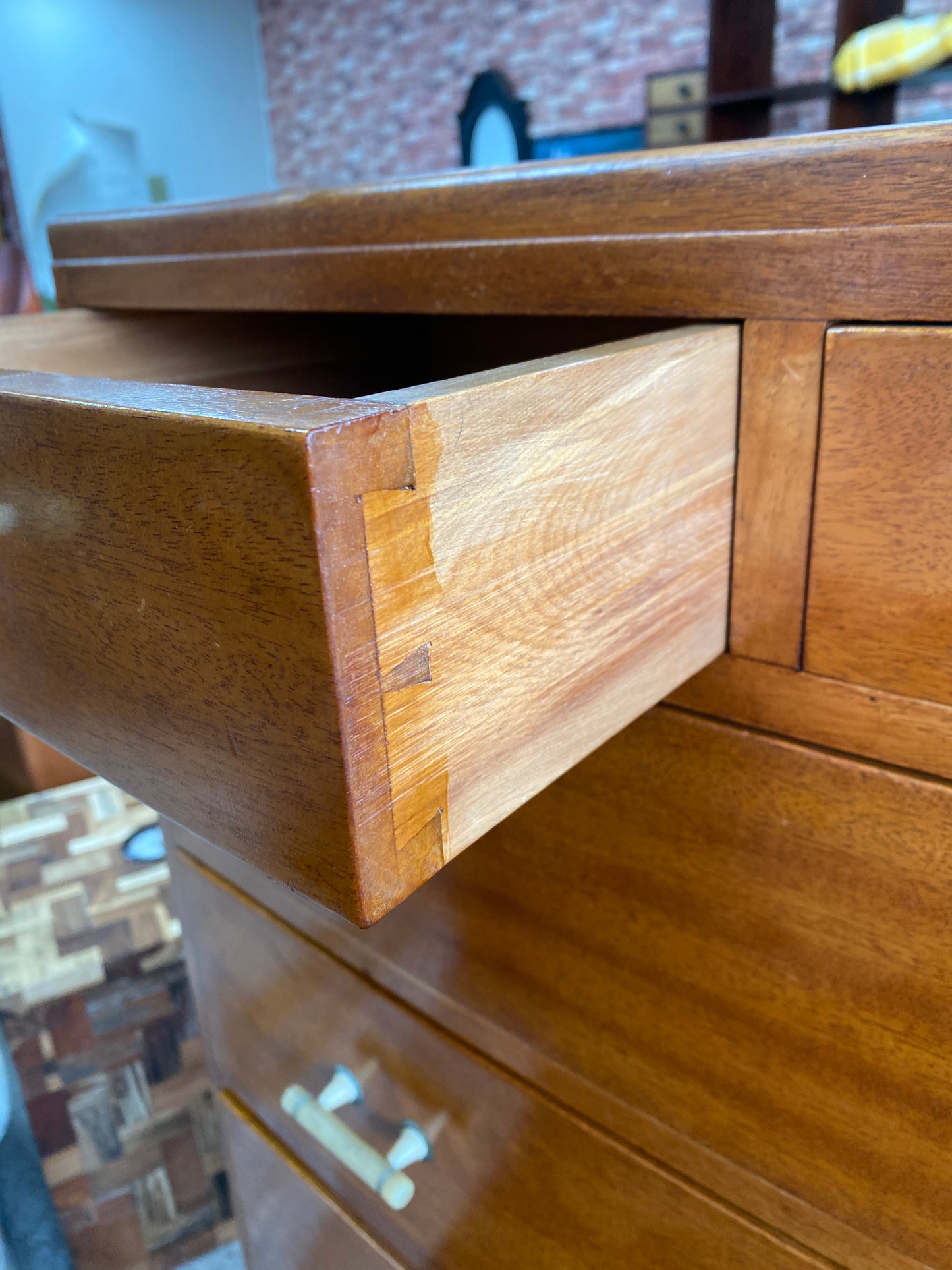Art Deco Mahogany Tallboy
