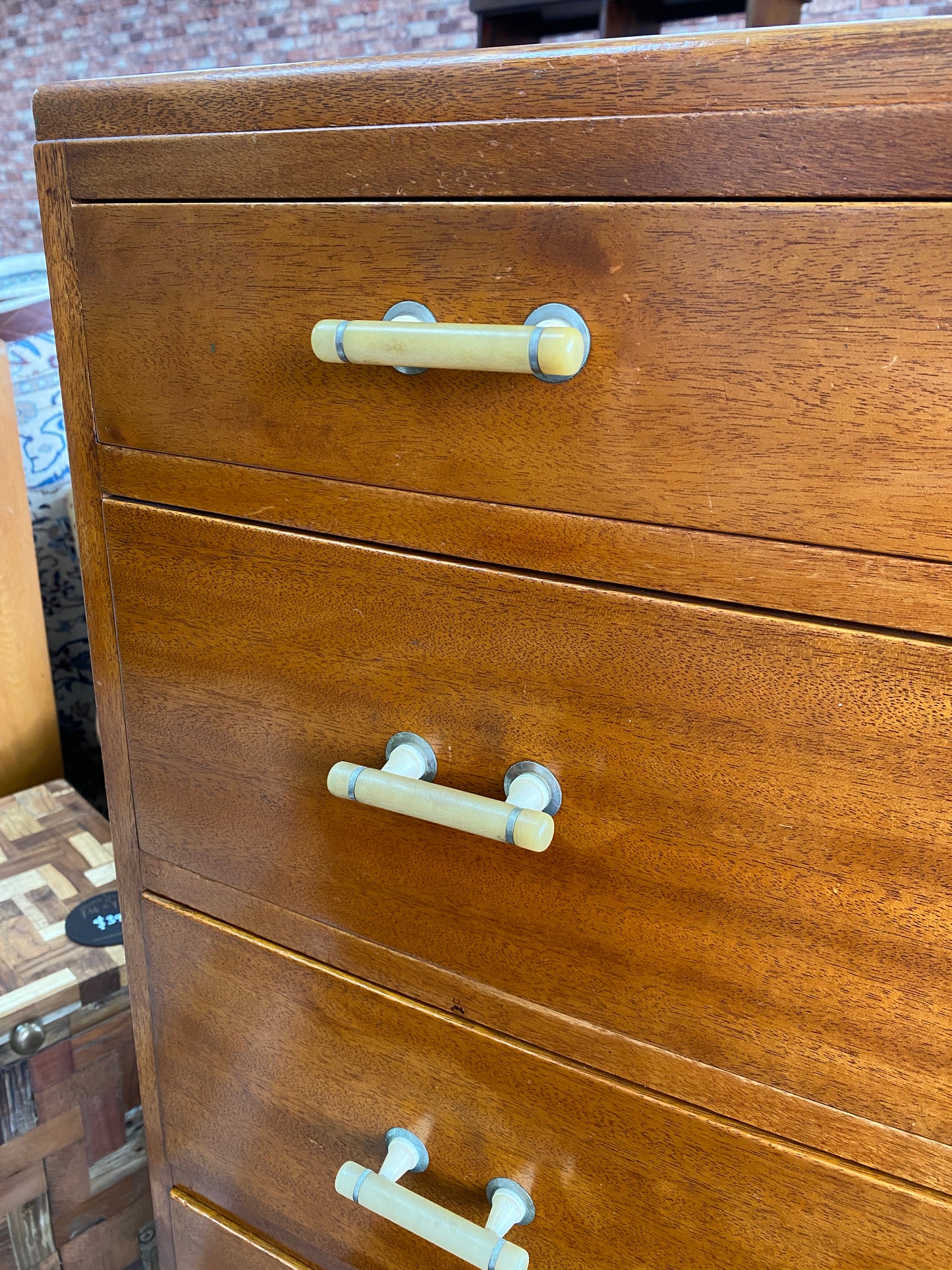 Art Deco Mahogany Tallboy