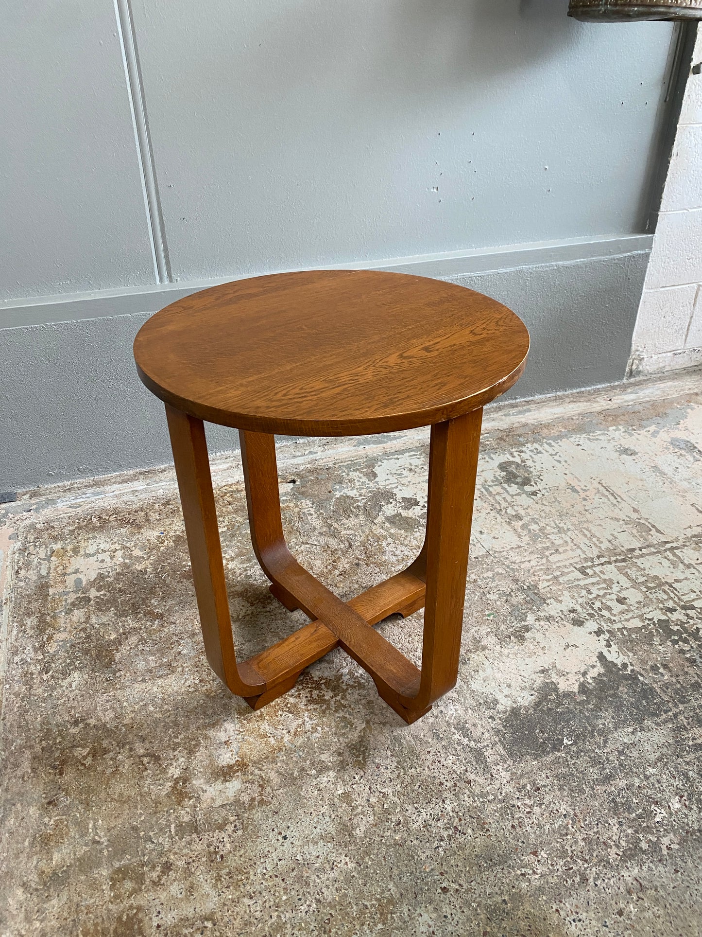 Art Deco Oak Occasional Table