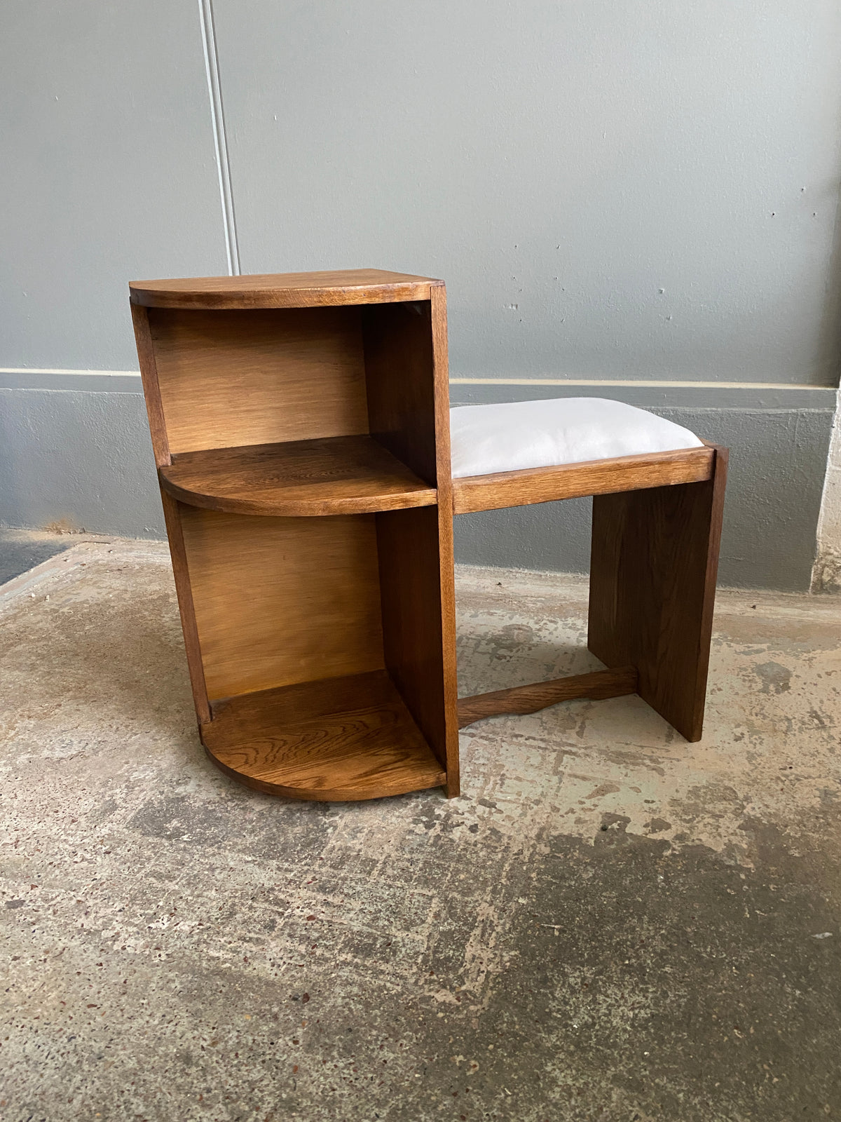 Art Deco Oak Telephone Table