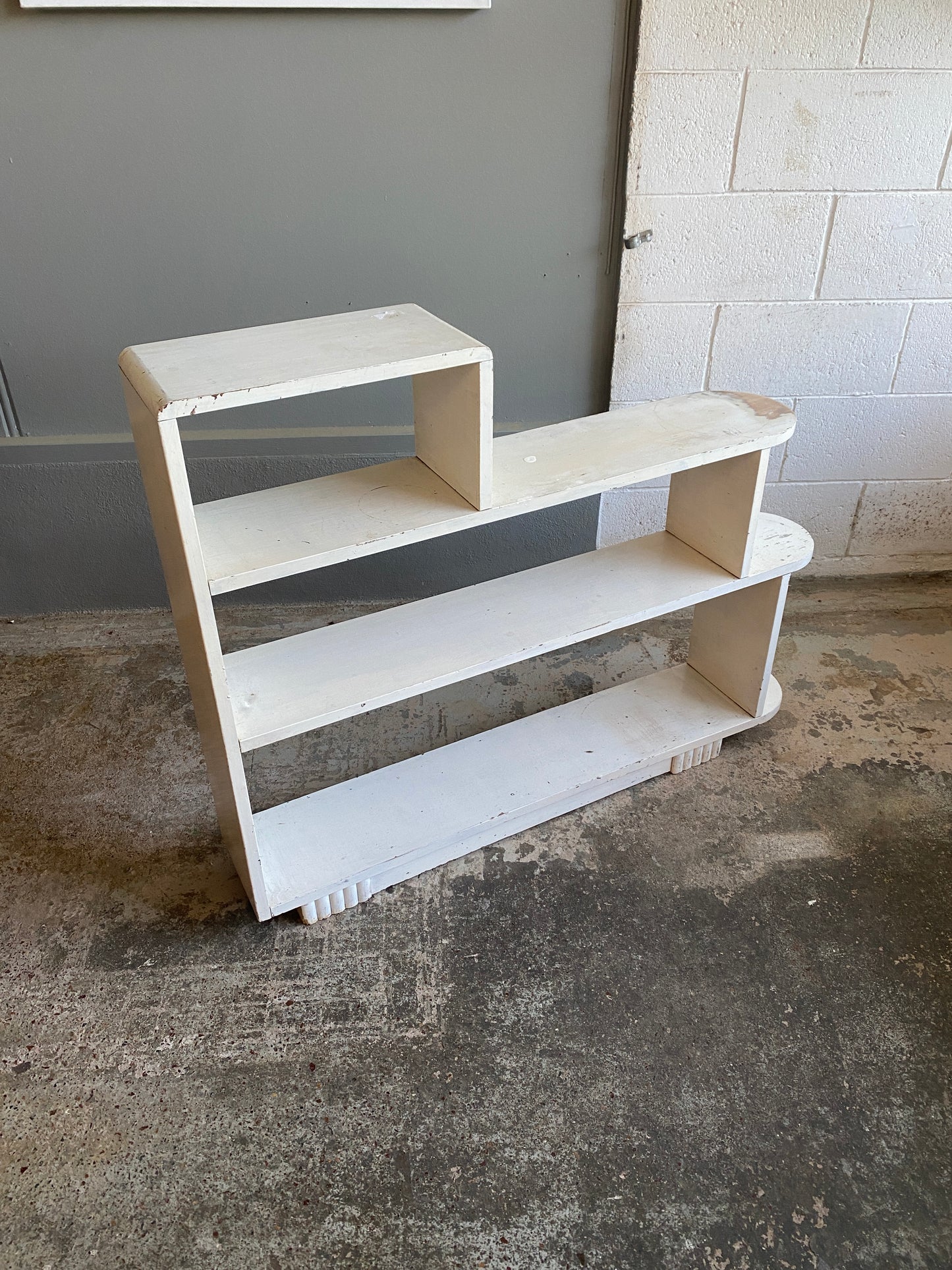 Art Deco Solid Rimu Step Bookcase