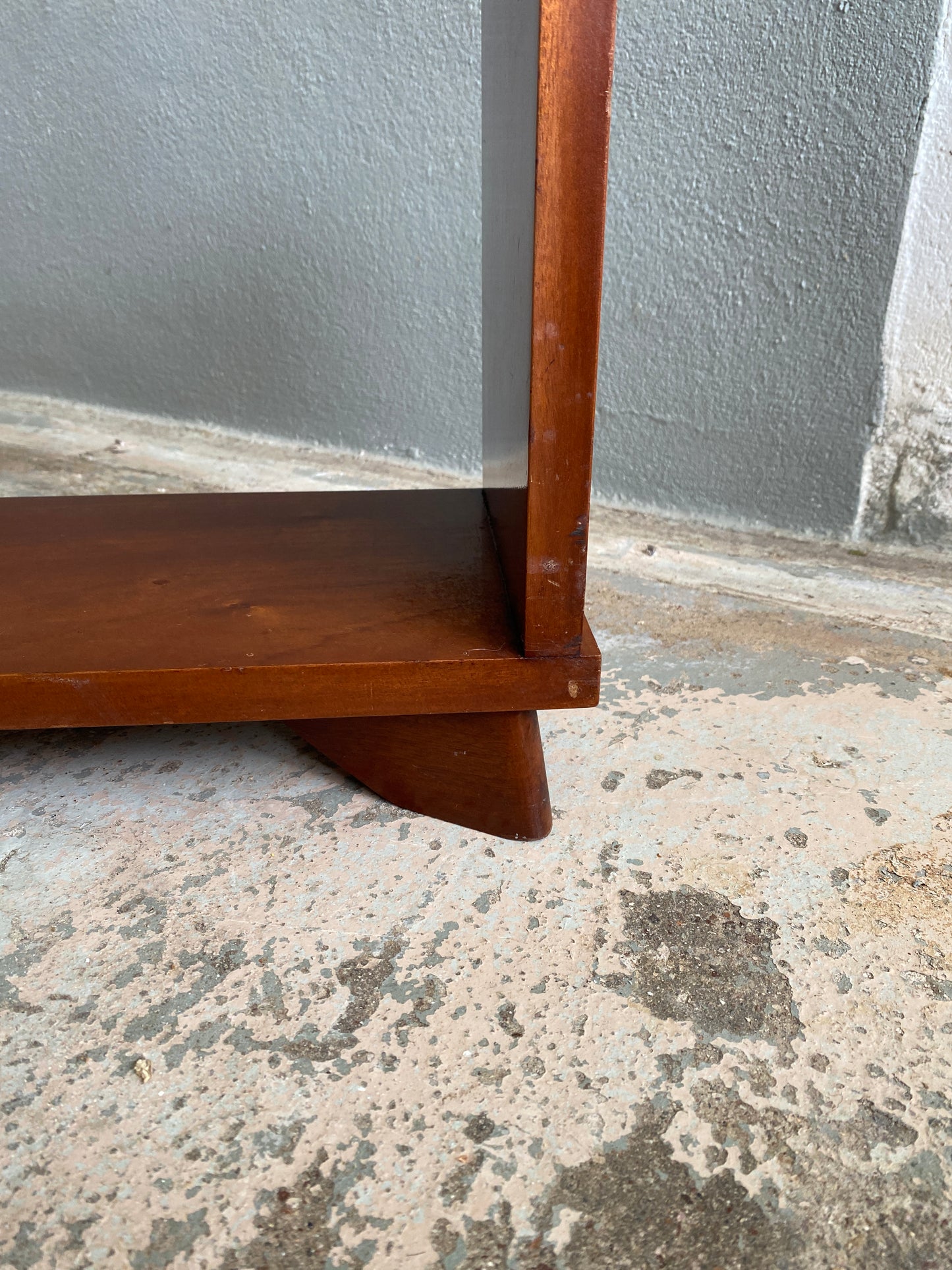 Art Deco Solid Mahogany Step Bookcase