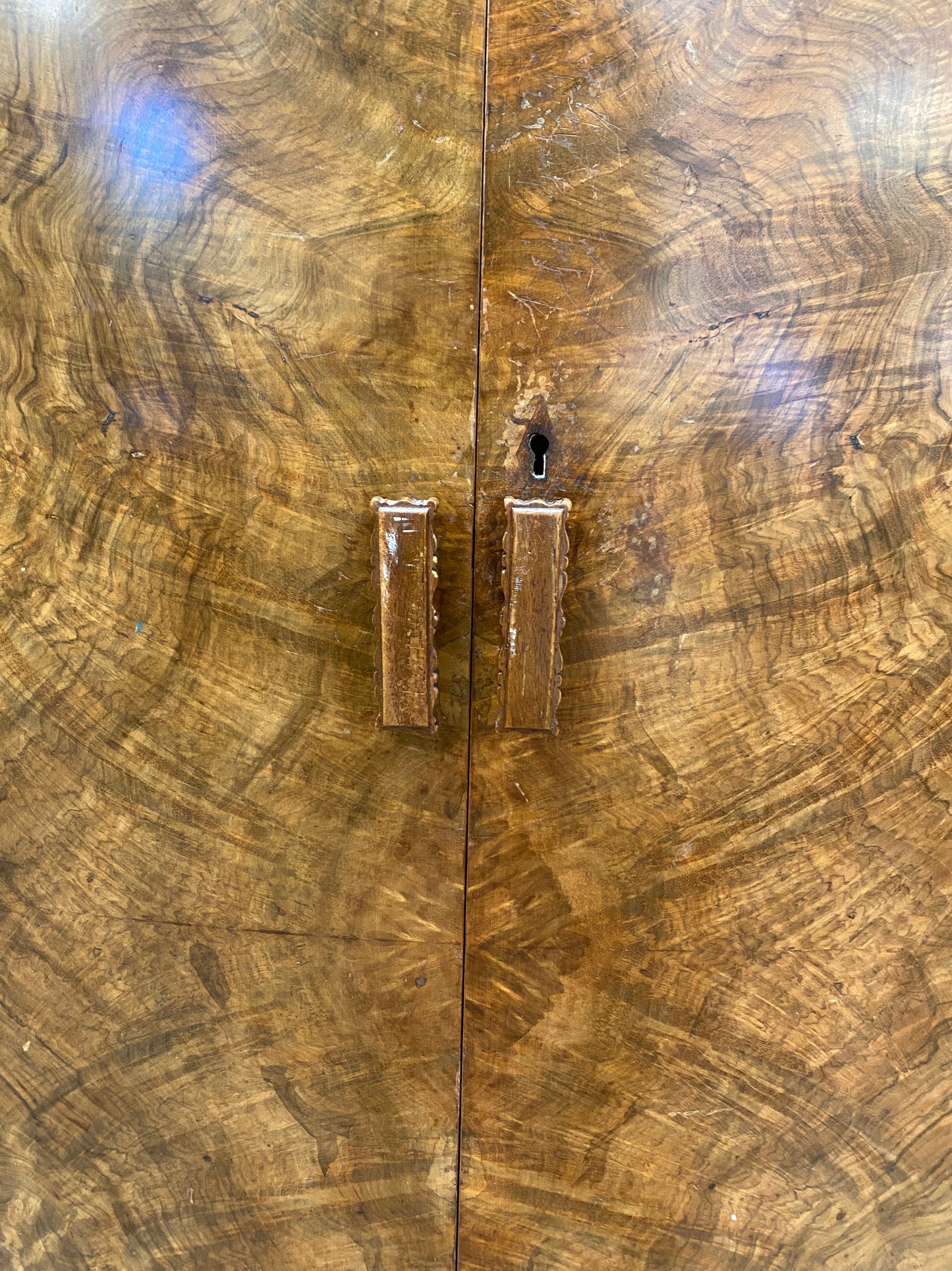 Art Deco Walnut Veneer Manrobe