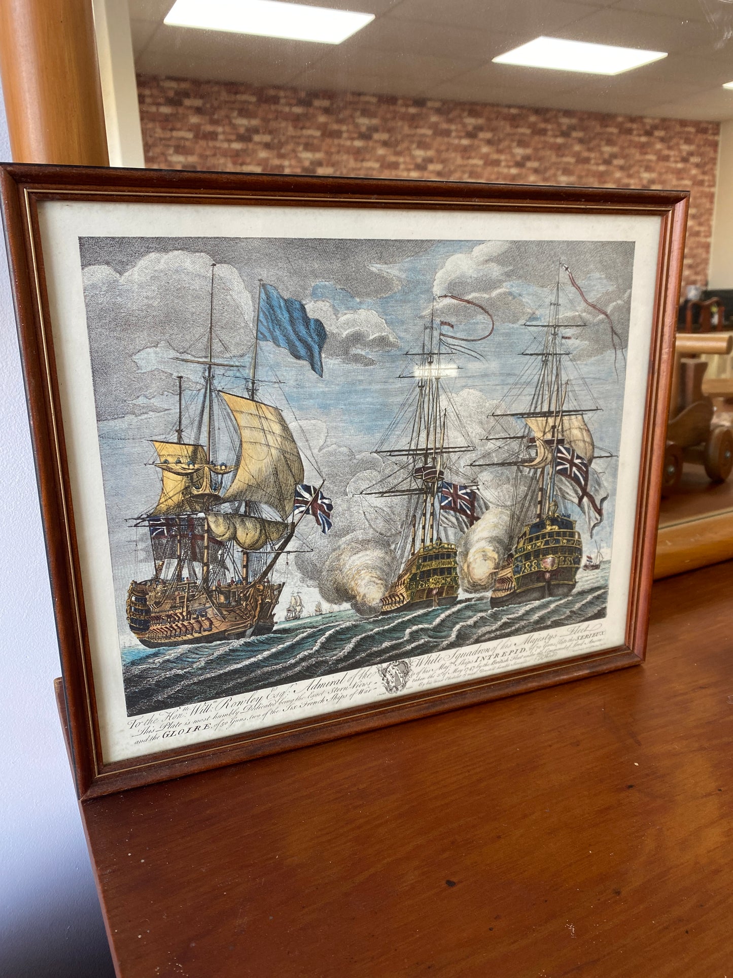 BATTLE of CAPE FINISTERRE 1747 - Maritime Naval Battle Art Print
