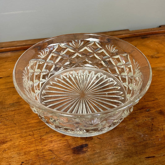 Decorative Glass Serving Bowl - 22cm