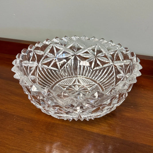 Decorative Glass Serving Bowl - 23cm