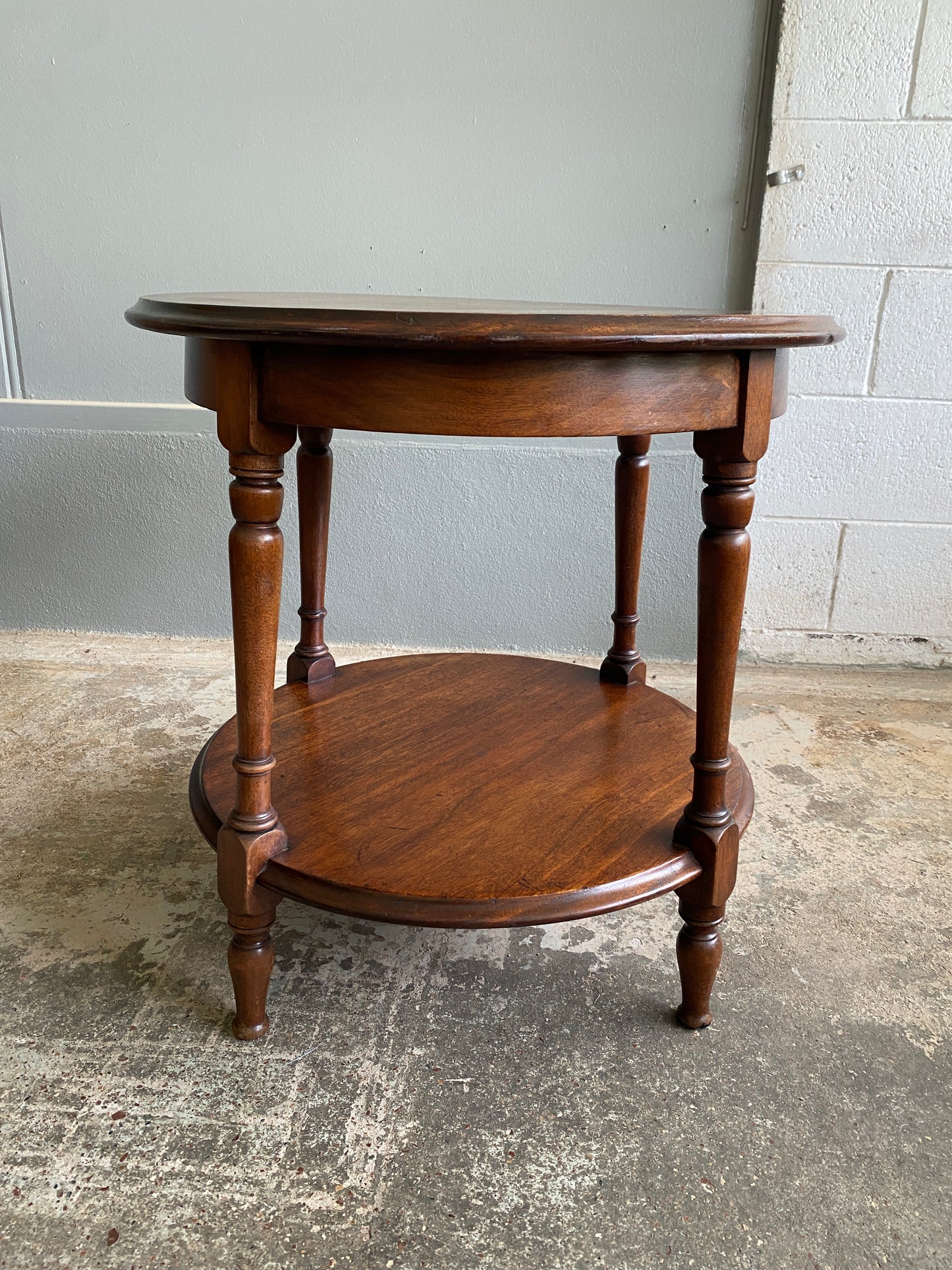 Edwardian Two Tier Walnut Occasional Table