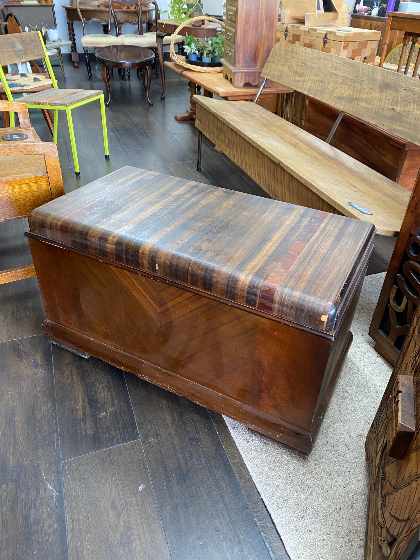 English Art Deco Blanket Box