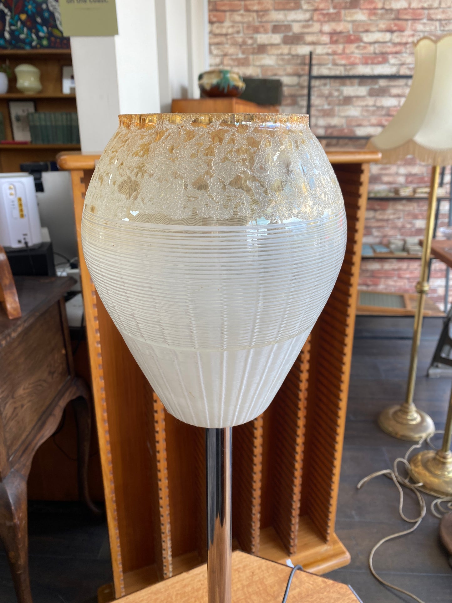 Handmade Vintage Art Deco Style Lamp by Ken Percy