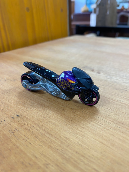 Hot Wheels Motorcycle Diecast Off-Road Street Noz Purple Gold