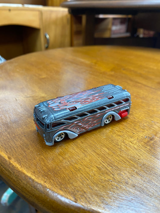 Hot Wheels SURFIN' BUS SCOLAIRE GRIS South Bay Chop Shop Tours 2000 Vintage