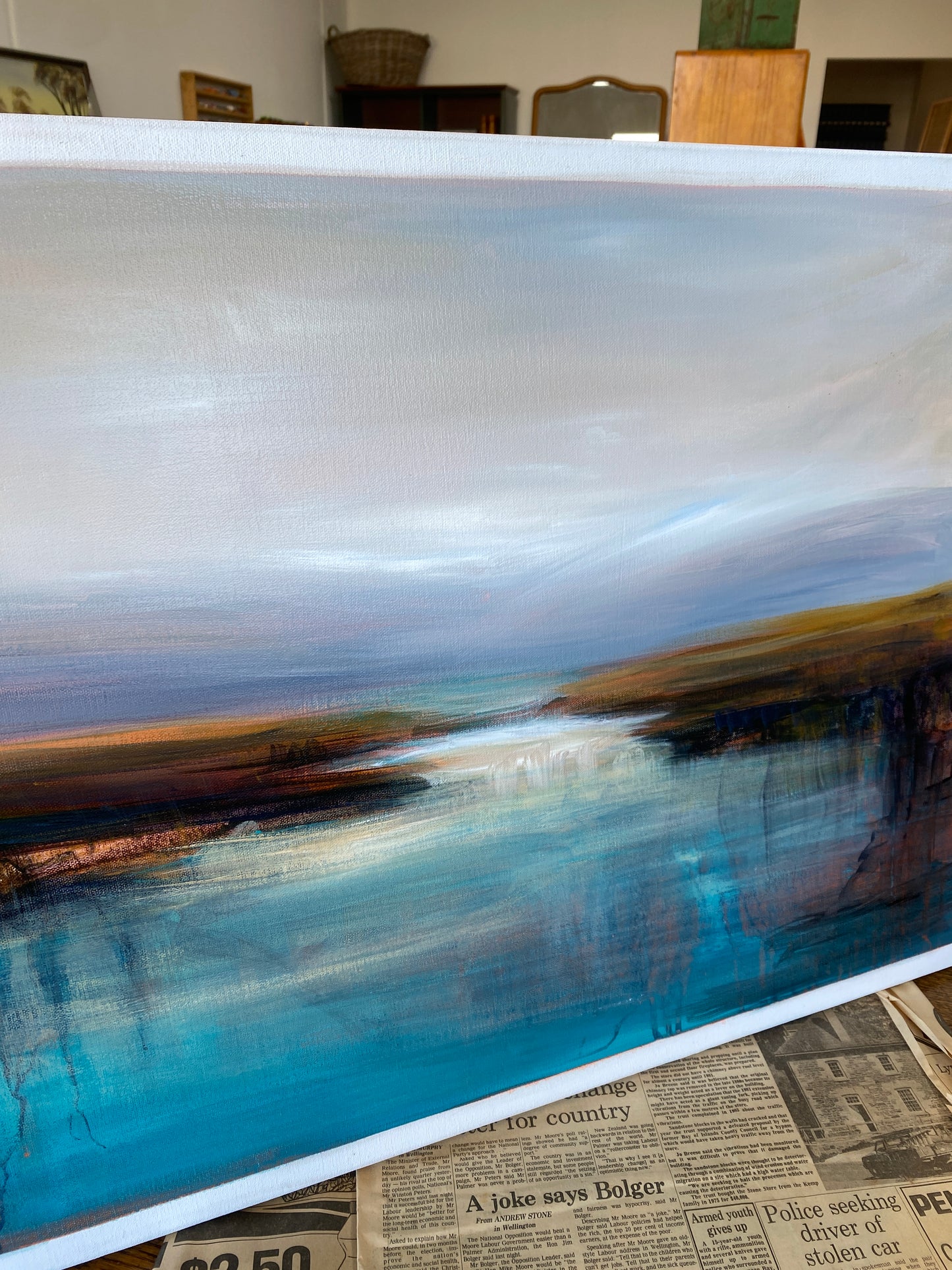 'Landscape' - Acrylic on Canvas by Unknown