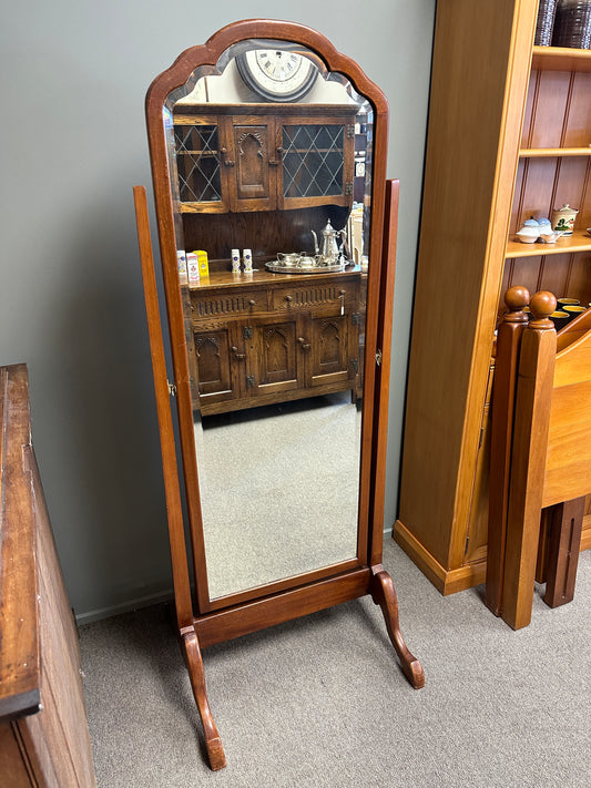 Mid-Century Mahogany Dressing Mirror