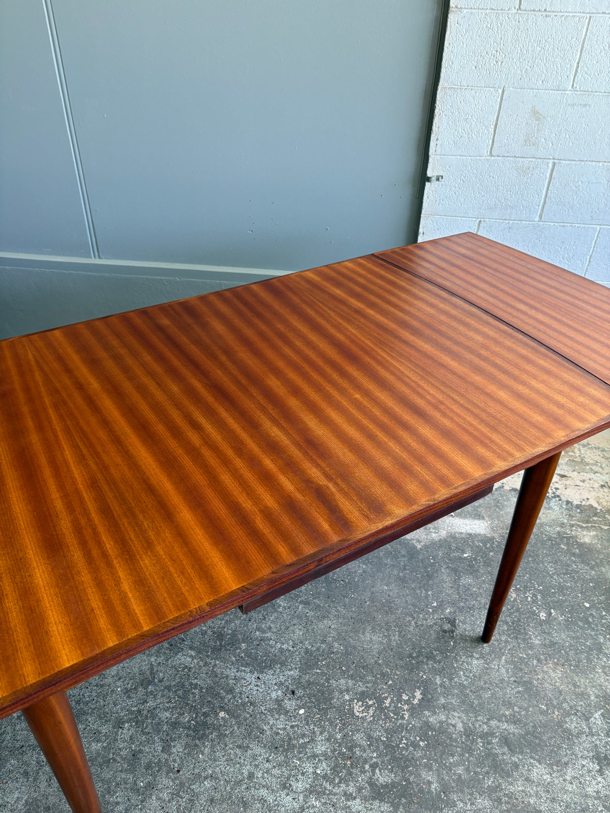 Mid Century Modern Danish Style Teak Extendable Dining Table