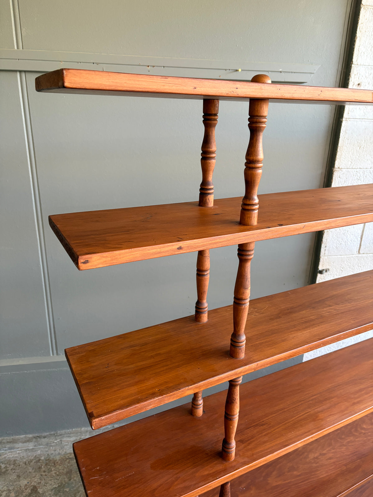 Mid Century Modern Large Spindle Shelving Unit