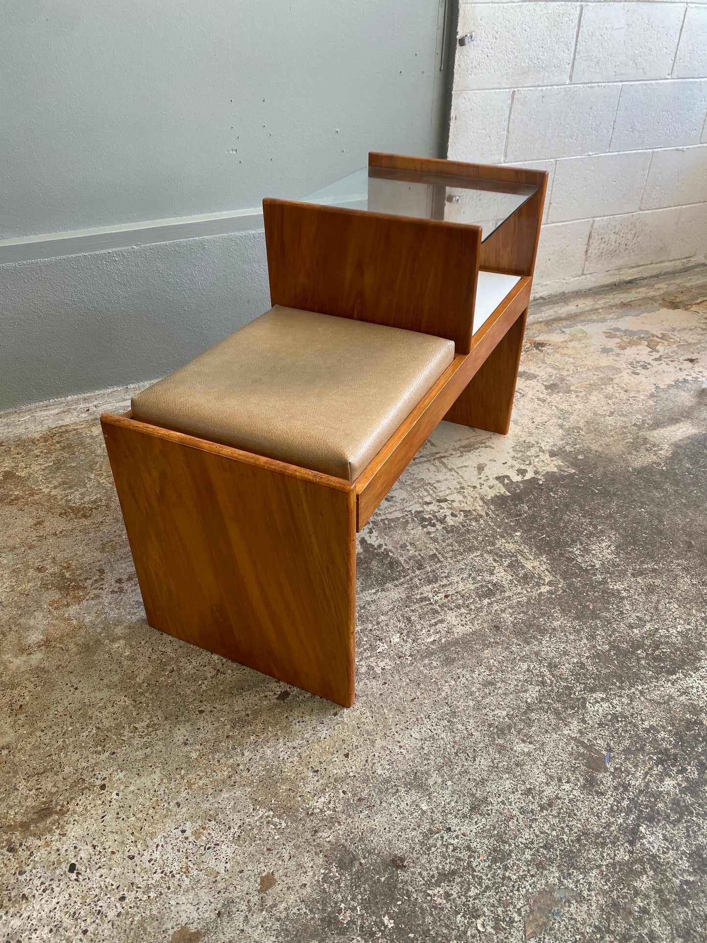 Mid Century Modern Telephone Seat