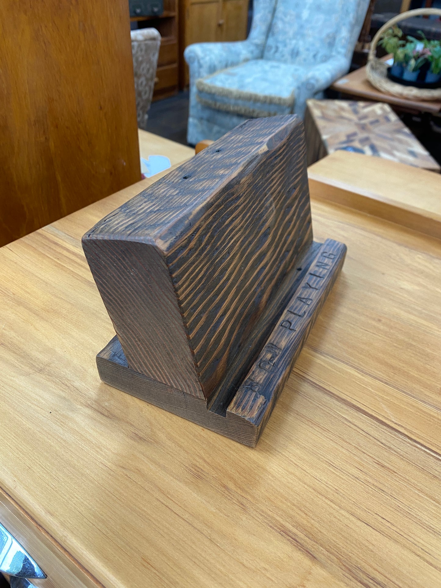 Reclaimed Antique Oregon 'Now Playing' LP Stand