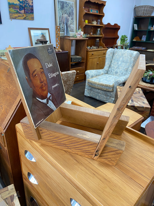 Reclaimed Antique Timber LP Holder