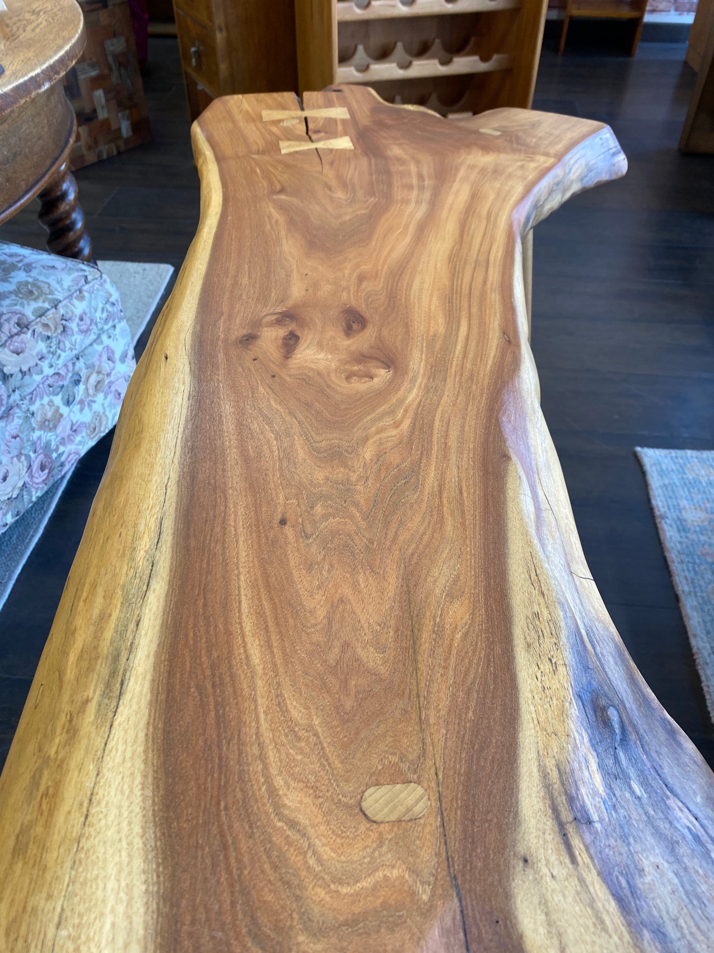 Reclaimed Black Walnut Custom Hall Table