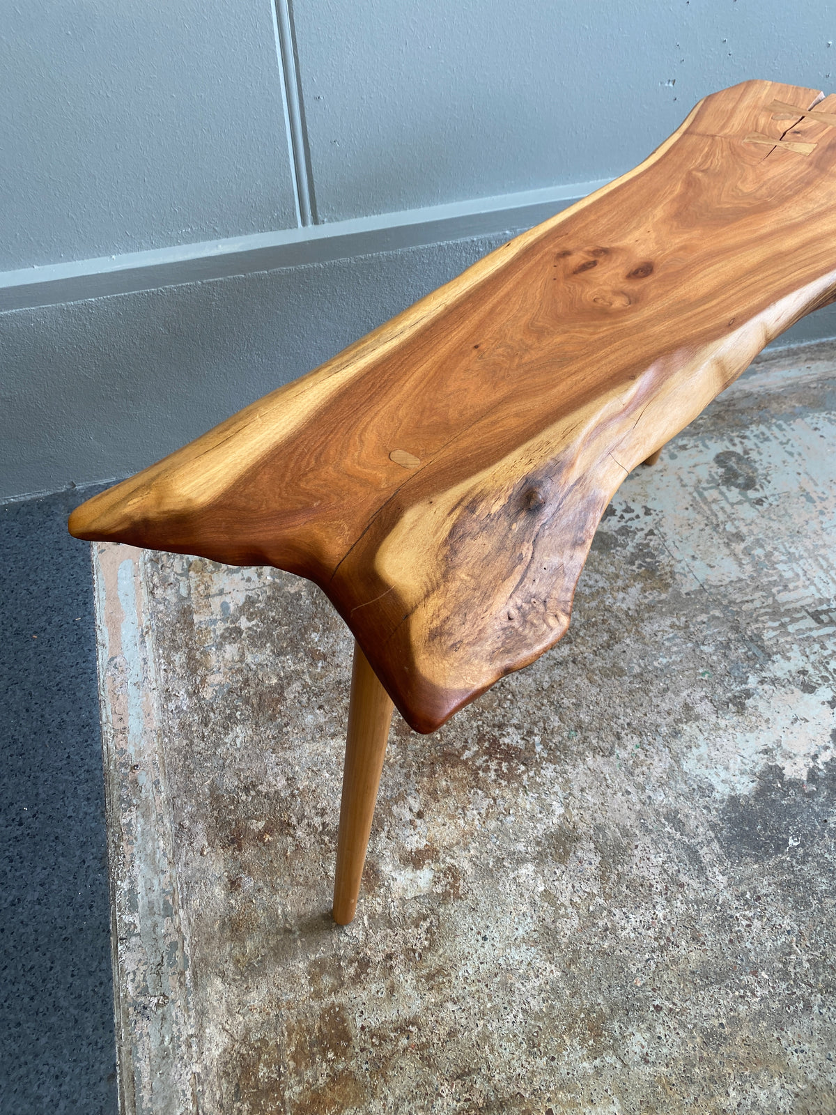 Reclaimed Black Walnut Custom Hall Table
