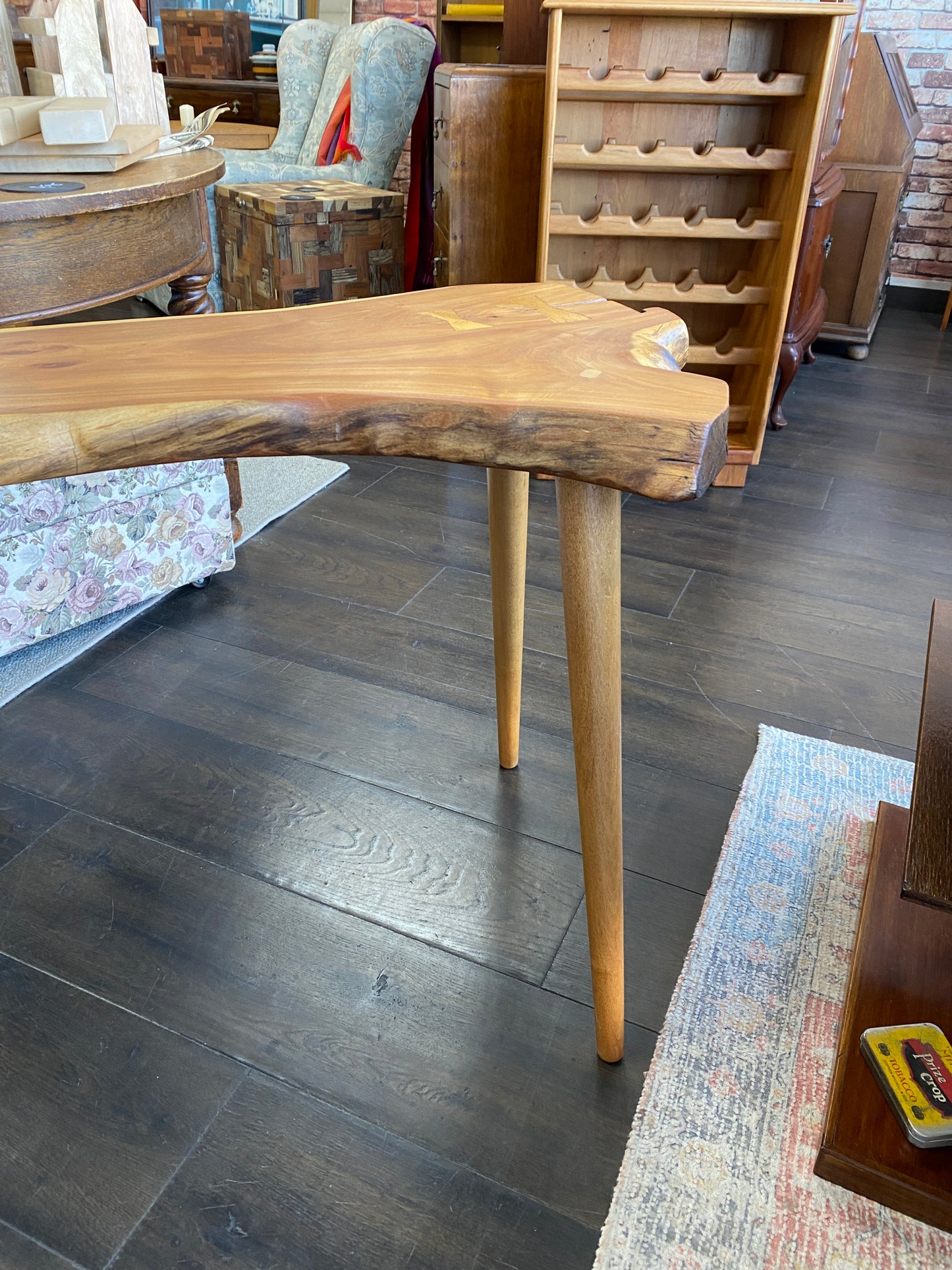 Reclaimed Black Walnut Custom Hall Table