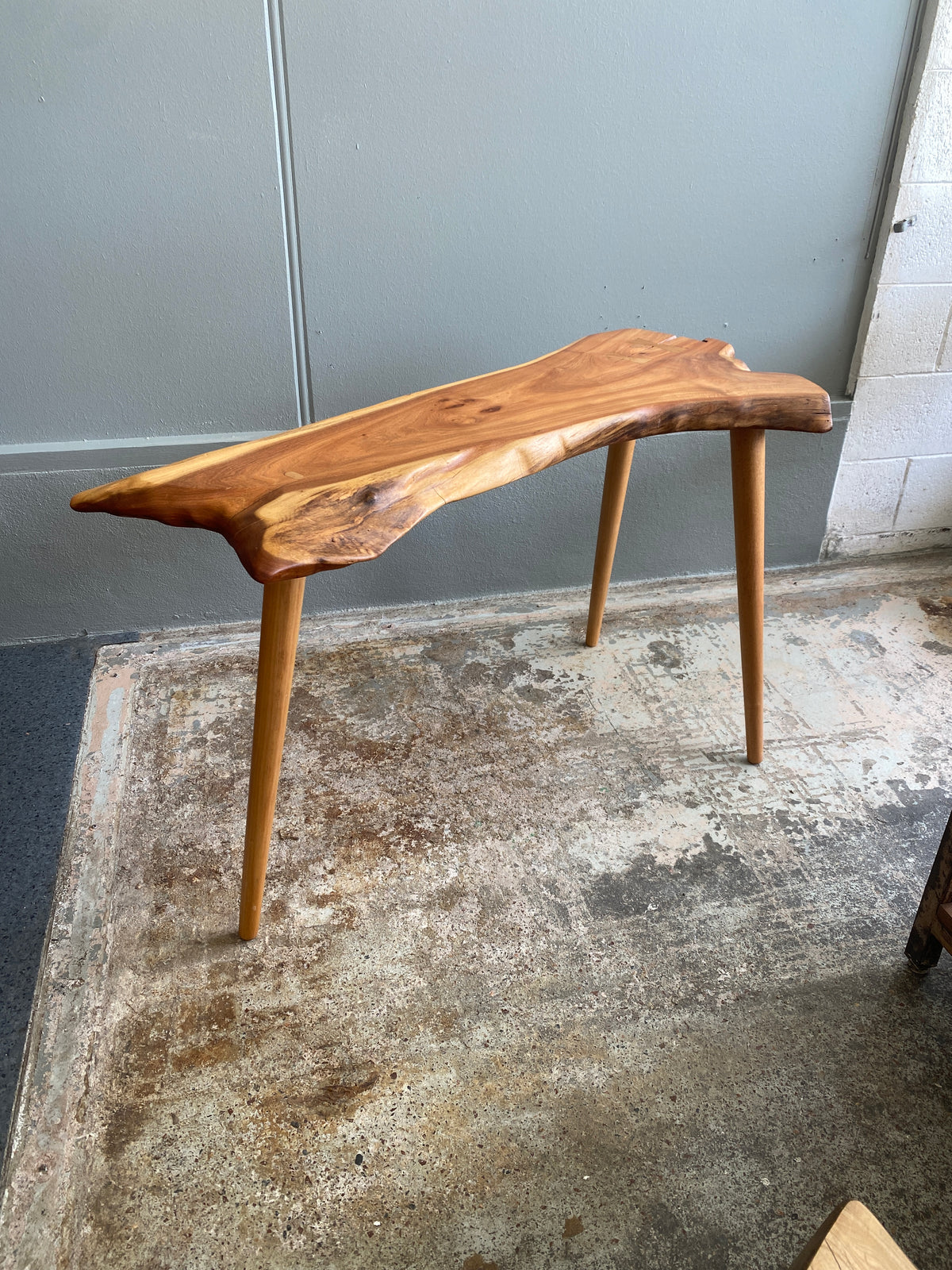 Reclaimed Black Walnut Custom Hall Table