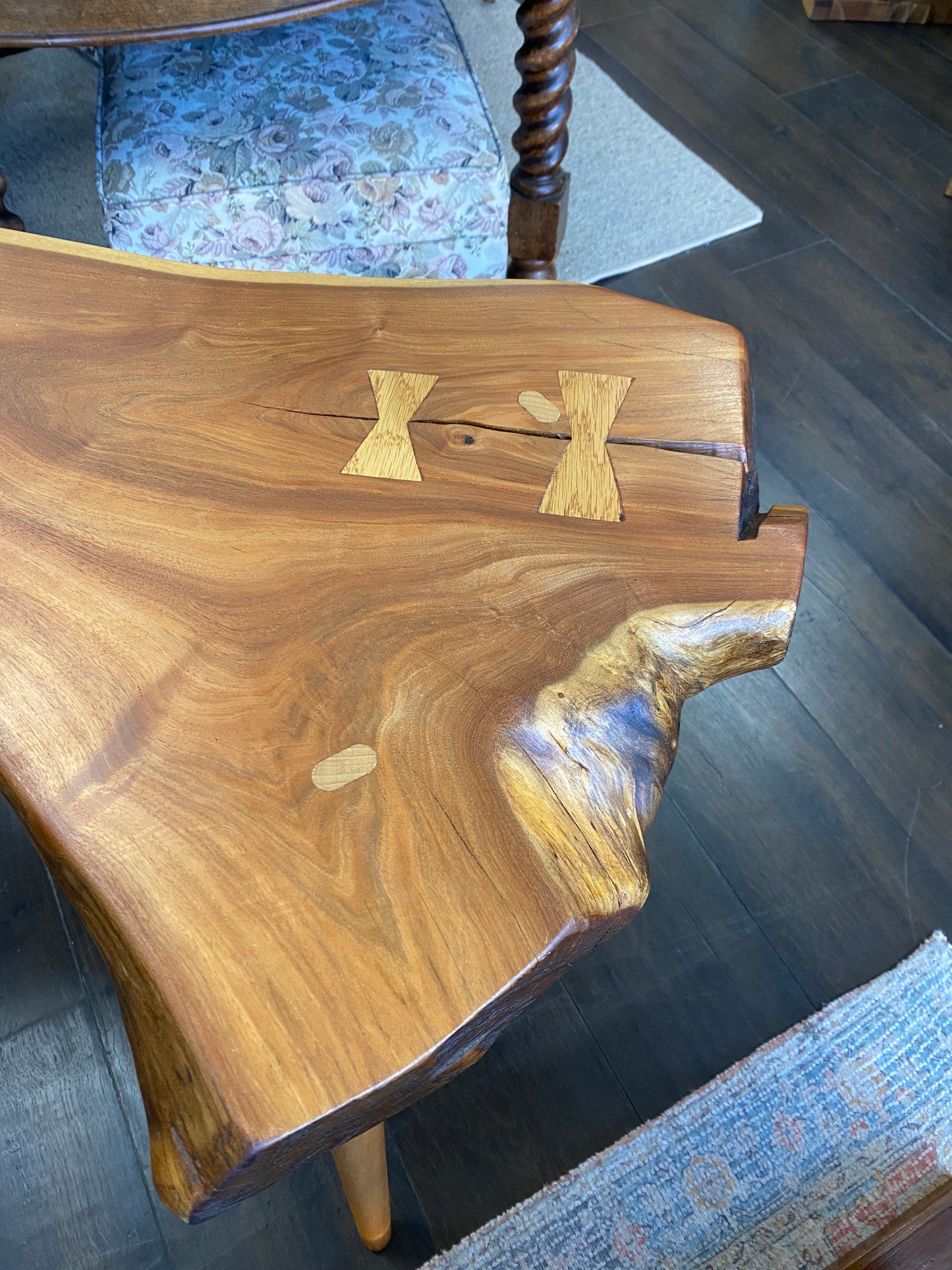 Reclaimed Black Walnut Custom Hall Table