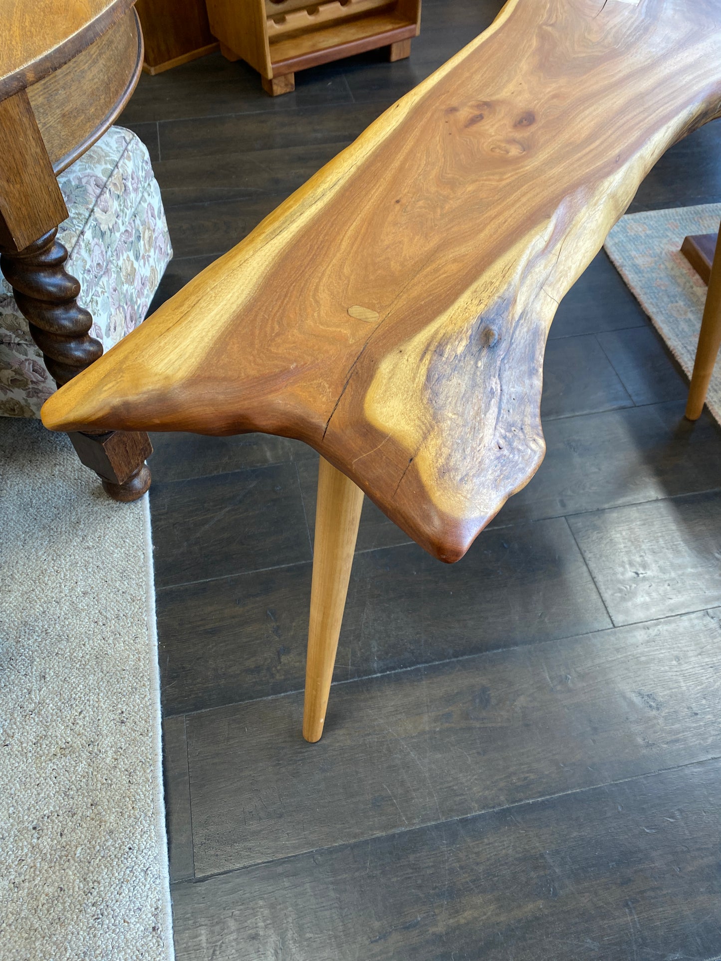 Reclaimed Black Walnut Custom Hall Table