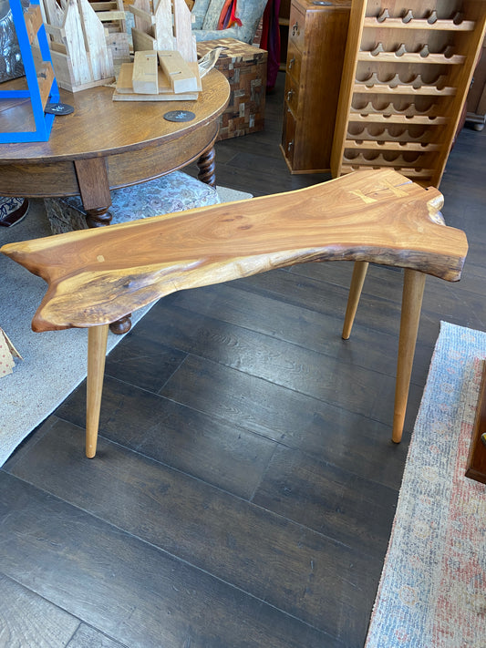 Reclaimed Black Walnut Custom Hall Table