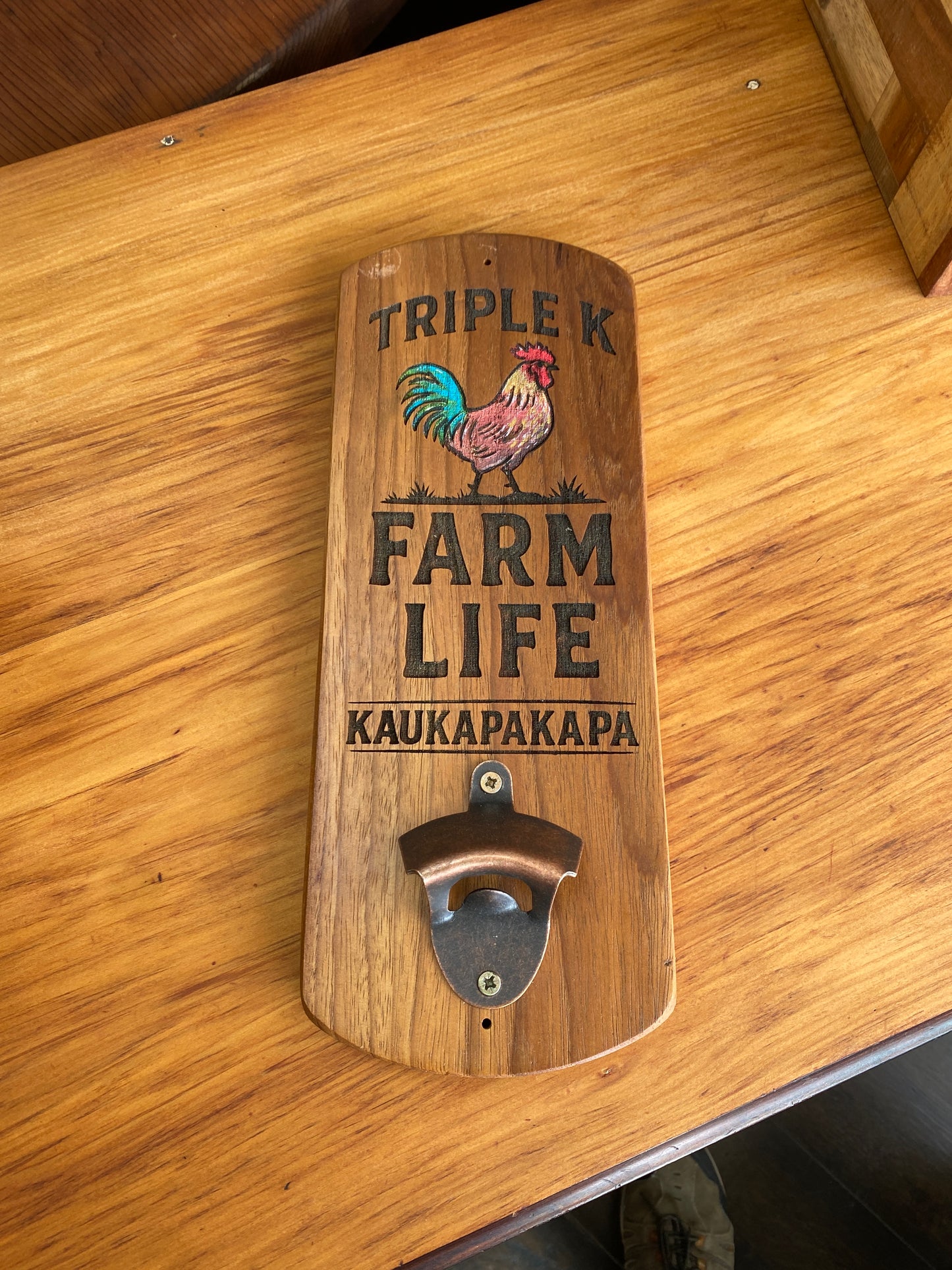 Reclaimed Kaukapakapa Cockerel Bottle Opener
