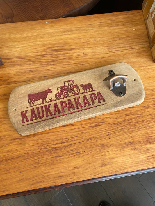 Reclaimed Kaukapakapa Farm Bottle Opener
