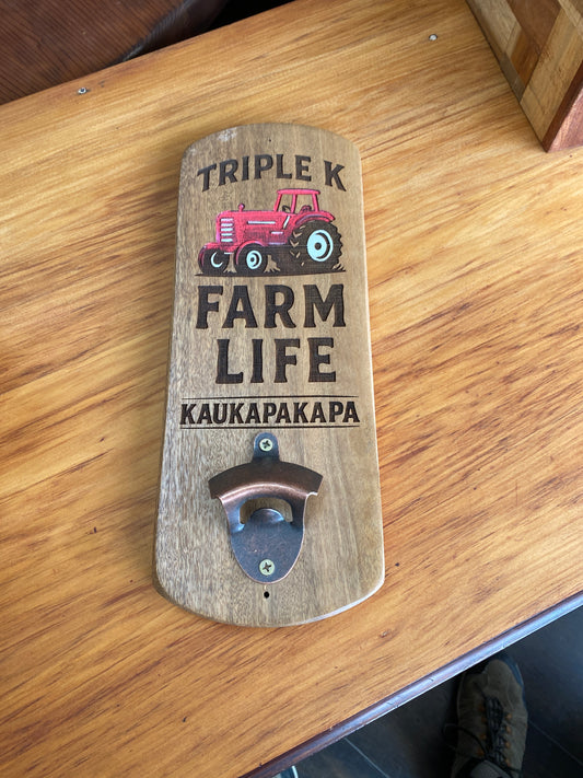Reclaimed Kaukapakapa Tractor Bottle Opener