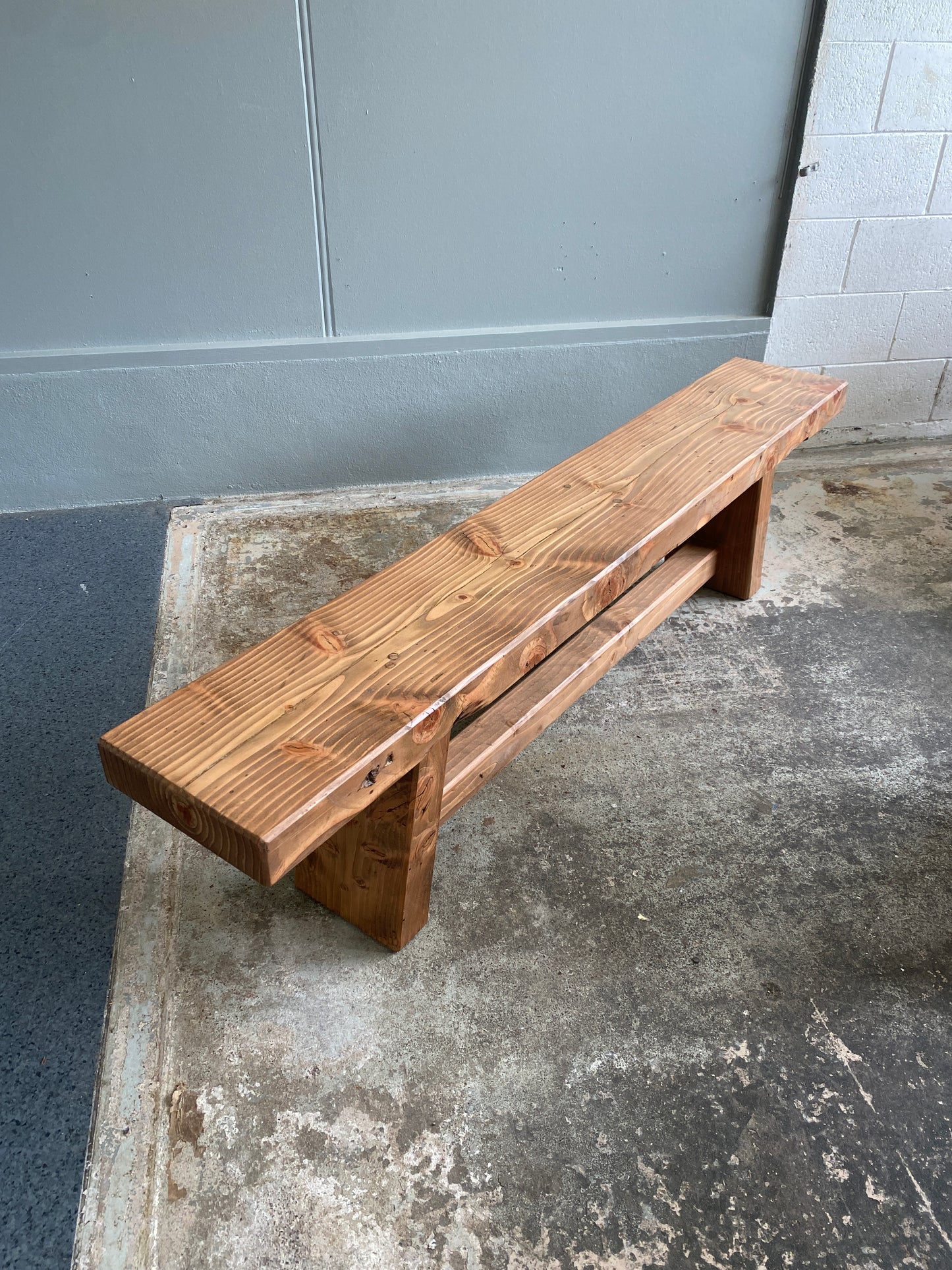 Reclaimed NZ Oregon Bench Long