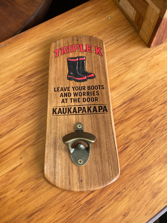 Reclaimed Timber Kaukapakapa Bottle Opener - Boots